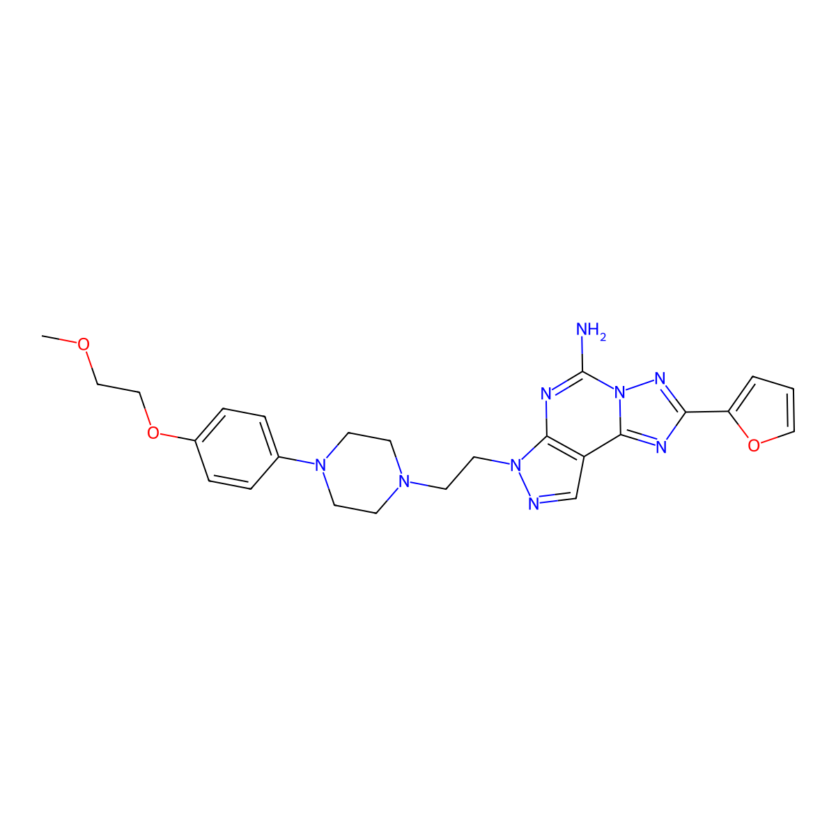 Preladenant molecular structure, CAS 377727-87-2