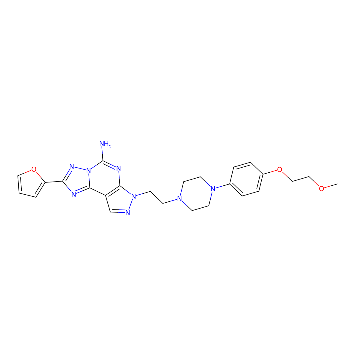 Preladenant molecular structure, CAS 377727-87-2