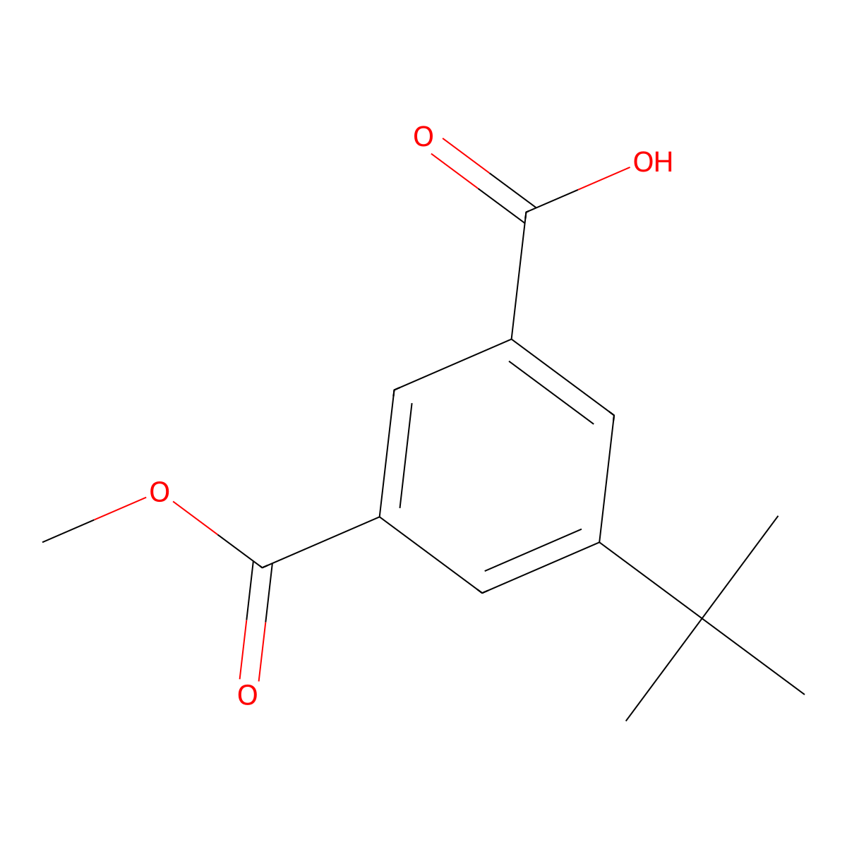 5-tert-Butyl-isophthalic acid monomethyl ester molecular structure, CAS 377731-29-8