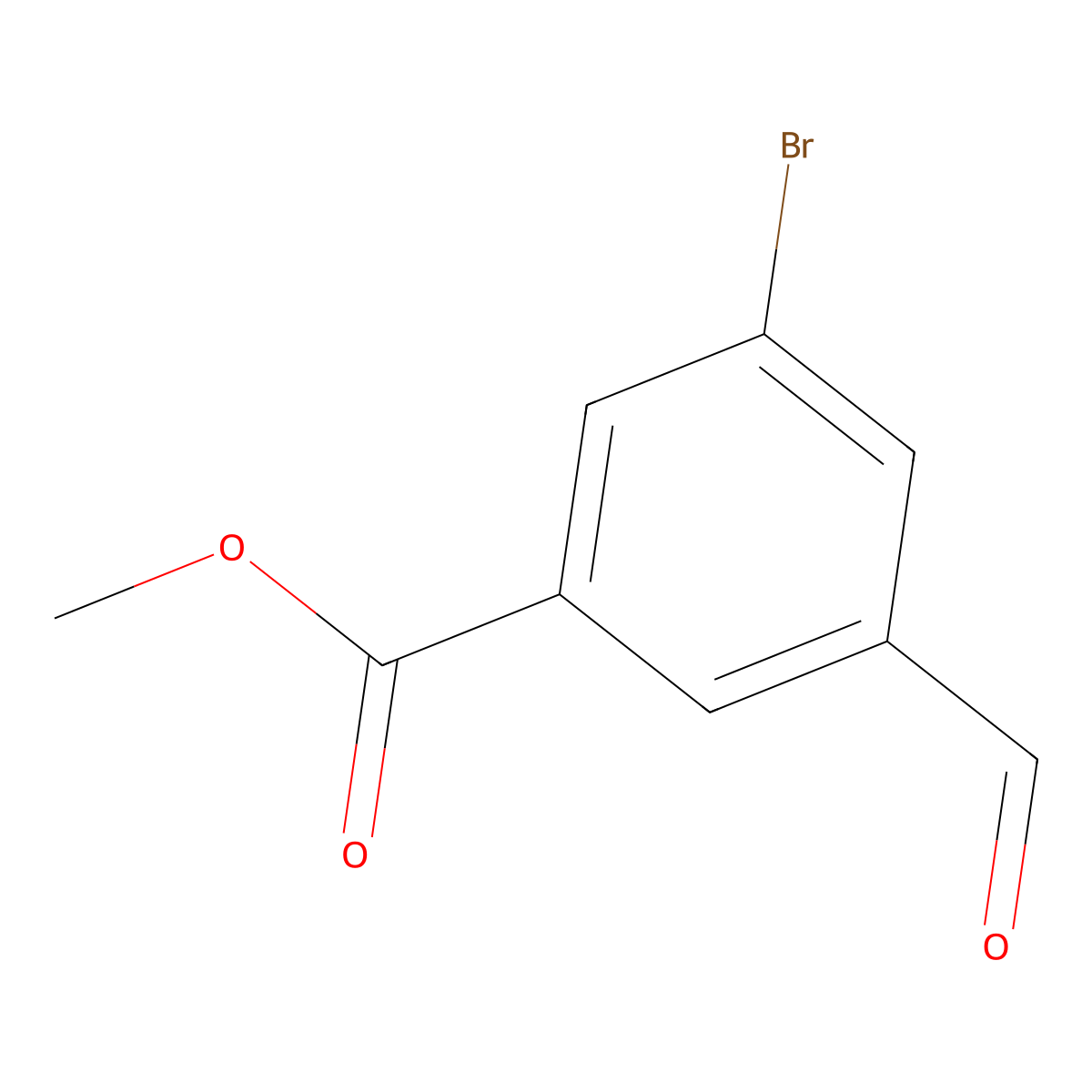Methyl 3-bromo-5-formylbenzoate molecular structure, CAS 377734-27-5