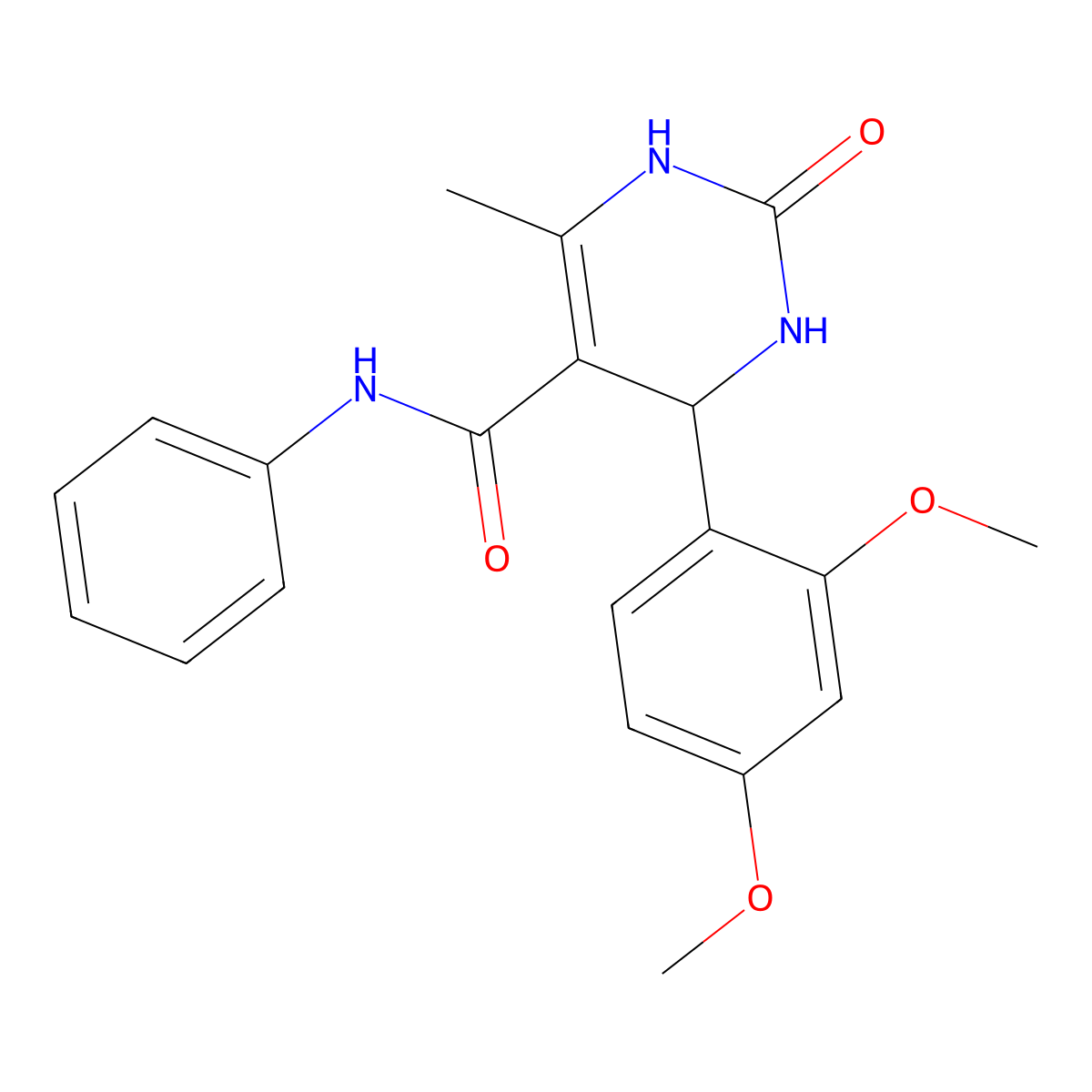 4-(2,4-dimethoxyphenyl)-6-methyl-2-oxo-N-phenyl-1,2,3,4-tetrahydropyrimidine-5-carboxamide molecular structure, CAS 377761-34-7