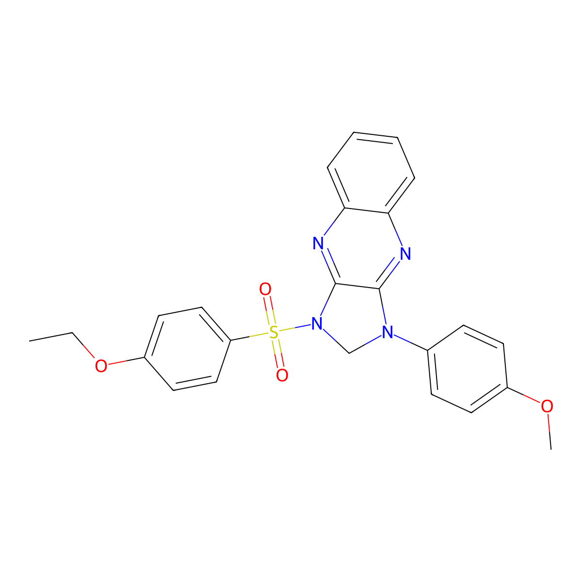 1-(4-ethoxybenzenesulfonyl)-3-(4-methoxyphenyl)-1H,2H,3H-imidazo[4,5-b]quinoxaline molecular structure, CAS 377765-10-1