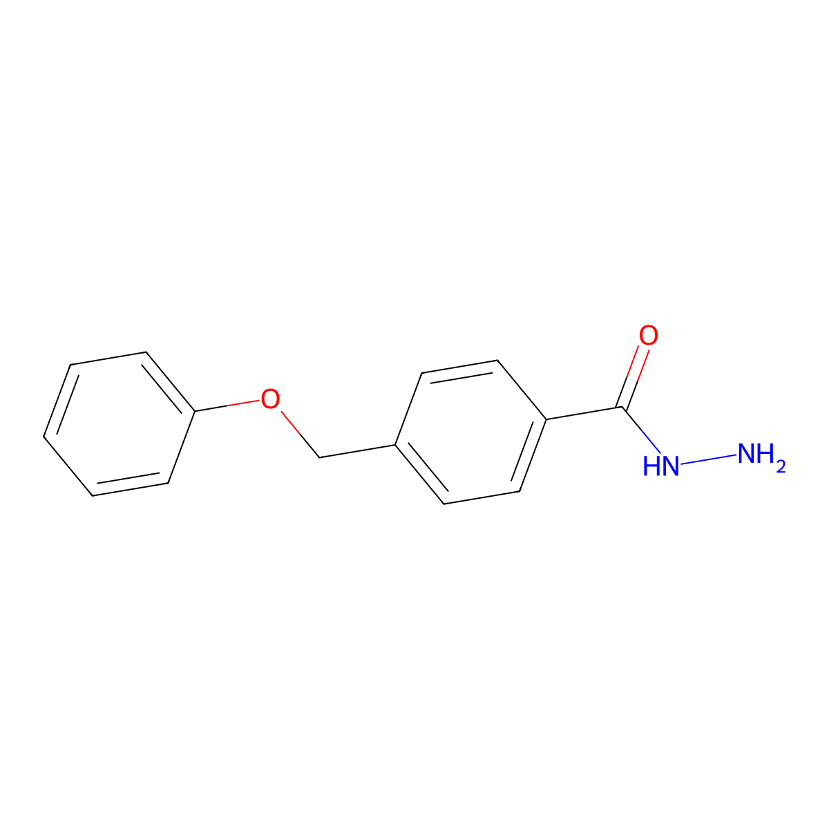 4-(Phenoxymethyl)benzohydrazide molecular structure, CAS 377769-37-4