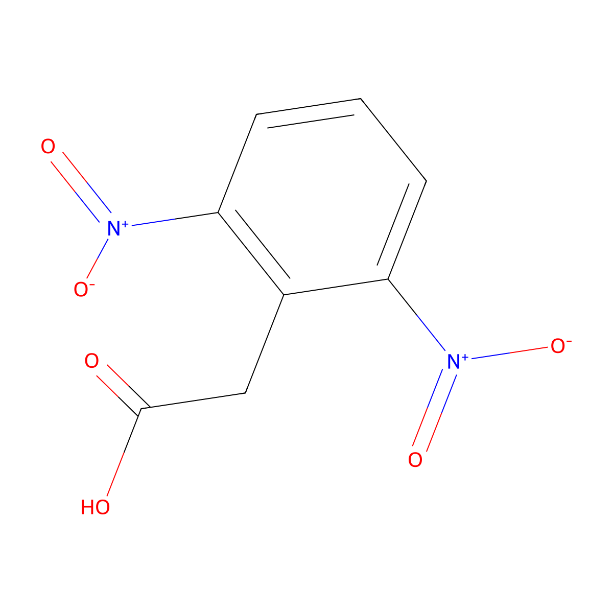 2-(2,6-dinitrophenyl)acetic Acid molecular structure, CAS 37777-63-2