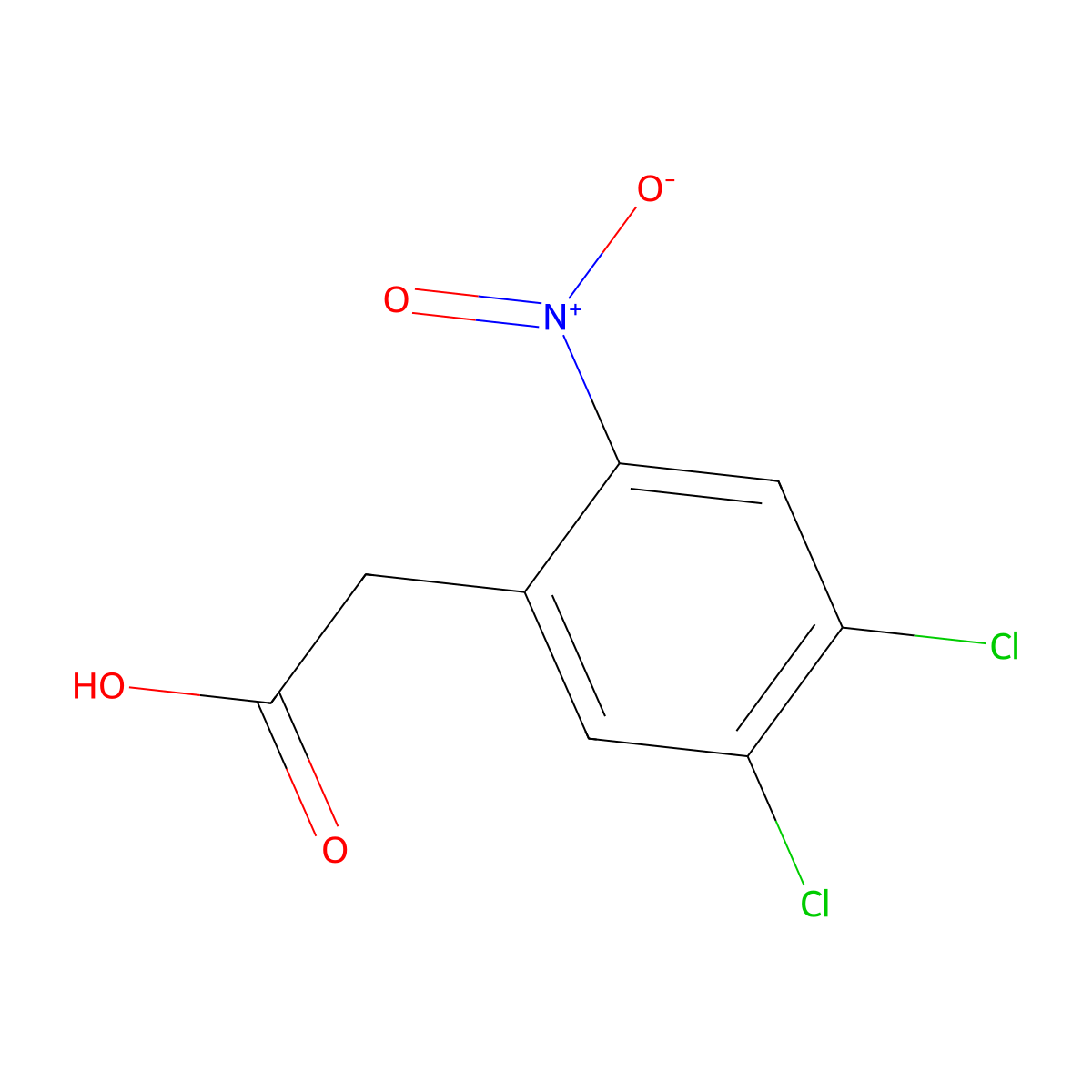 2-(4,5-Dichloro-2-nitrophenyl)acetic acid molecular structure, CAS 37777-90-5