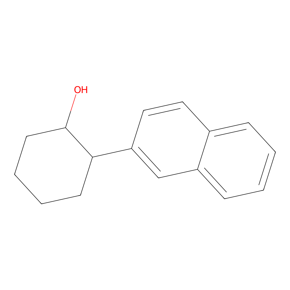Cyclohexanol, 2-(2-naphthalenyl)- molecular structure, CAS 377776-09-5