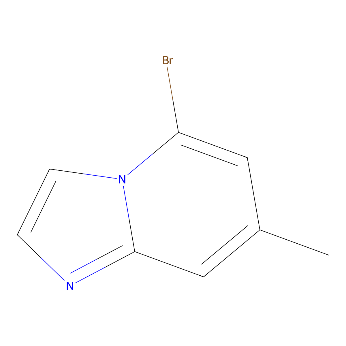 5-Bromo-7-methylimidazo[1,2-a]pyridine molecular structure, CAS 377779-74-3