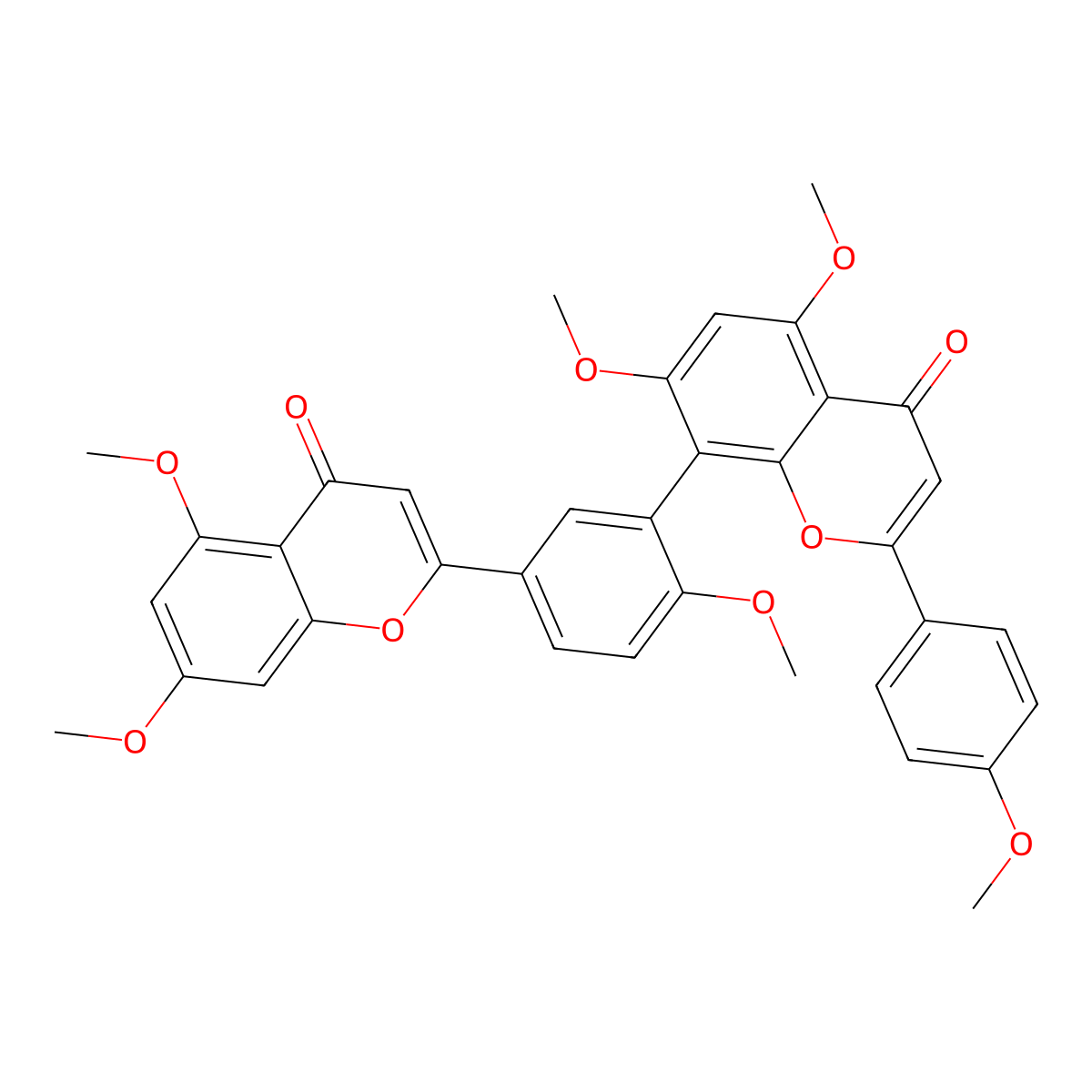 Dioonflavone molecular structure, CAS 3778-26-5