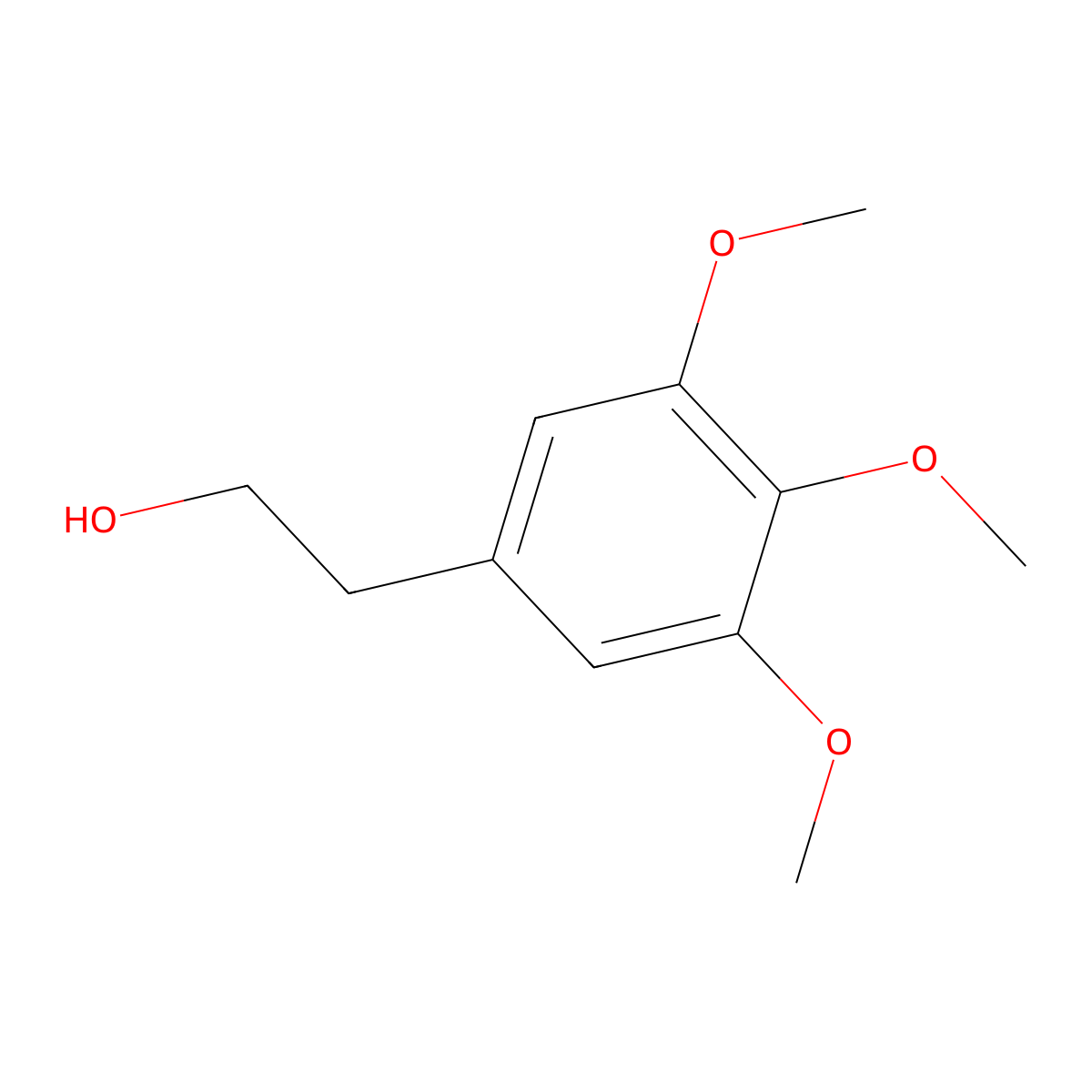 3,4,5-Trimethoxyphenethyl alcohol molecular structure, CAS 37785-48-1