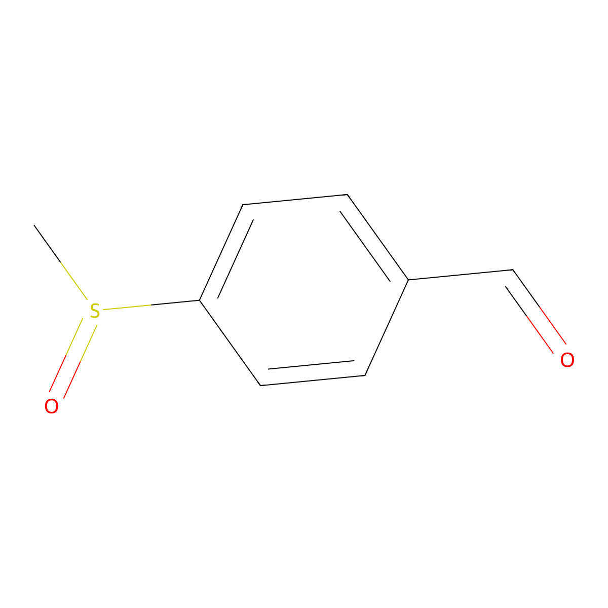 p-(Methylsulphinyl)benzaldehyde molecular structure, CAS 37794-15-3