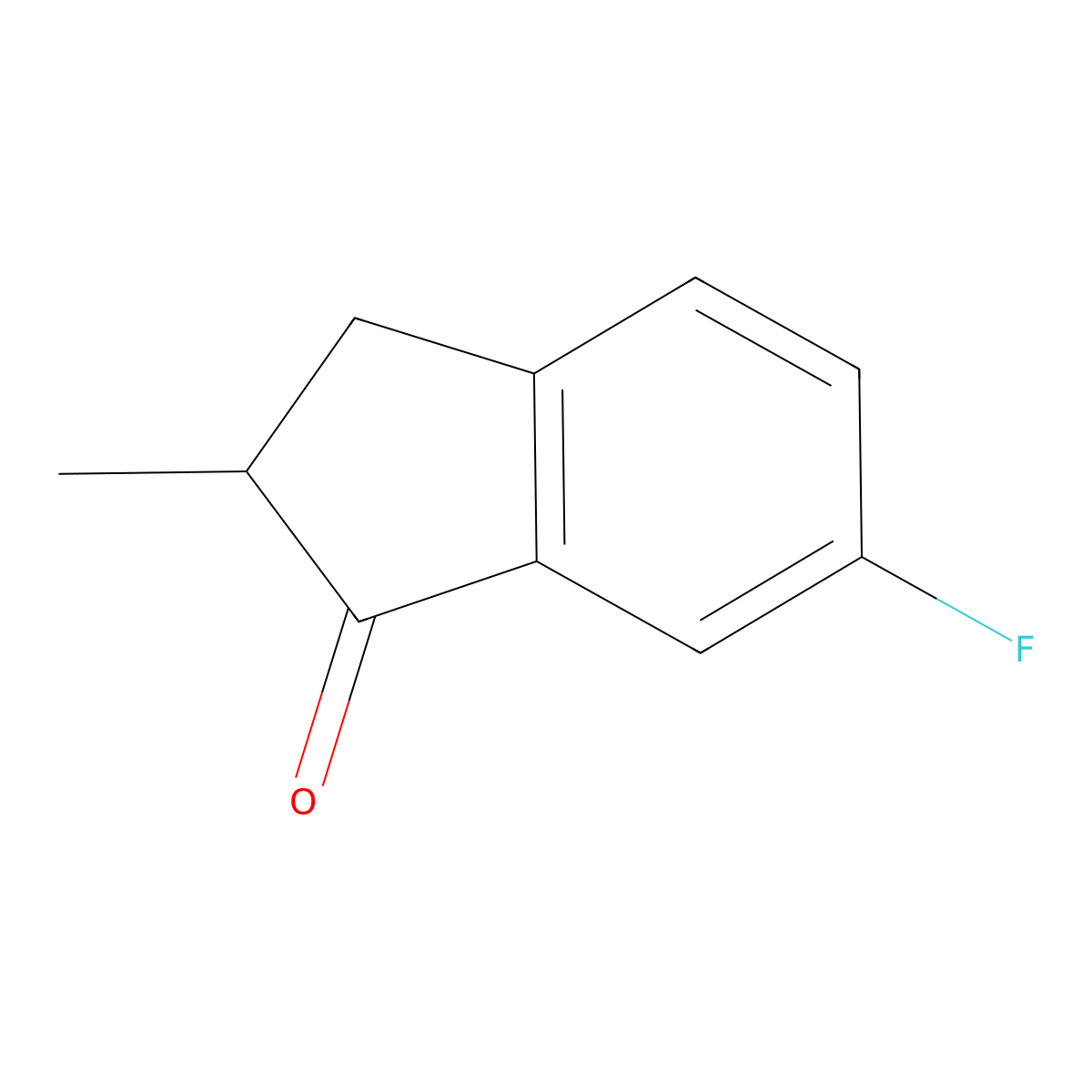 6-Fluoro-2-methylindan-1-one molecular structure, CAS 37794-19-7