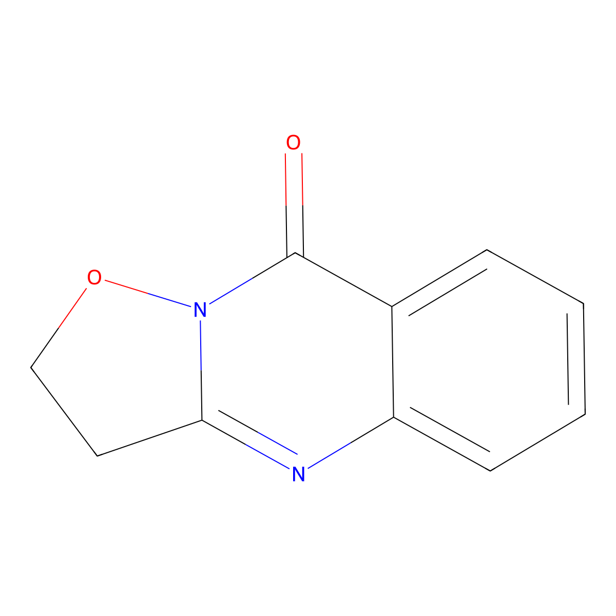 2,3-Dihydro-9H-isoxazolo(3,2-b)quinazolin-9-one molecular structure, CAS 37795-69-0