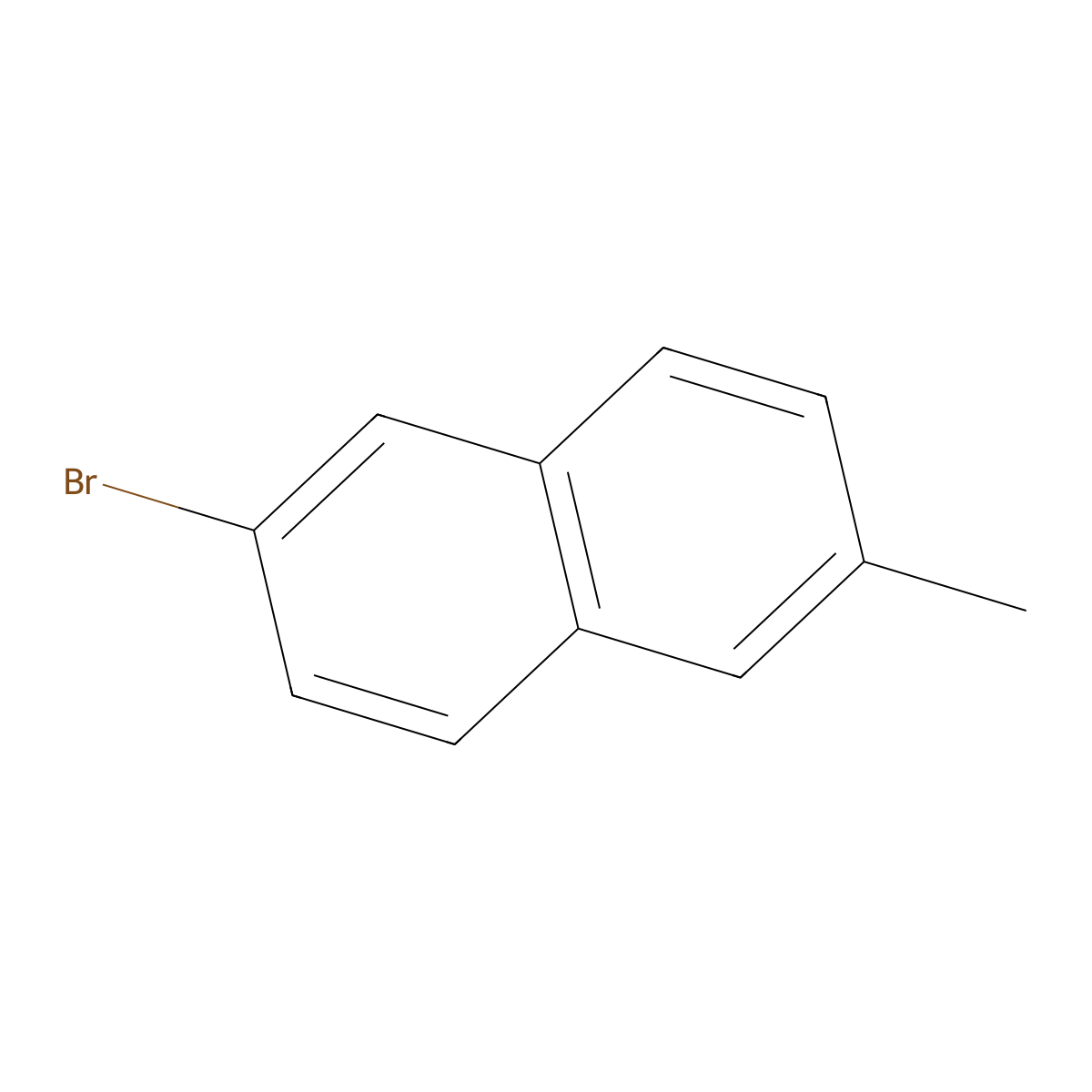 2-Bromo-6-methylnaphthalene molecular structure, CAS 37796-78-4