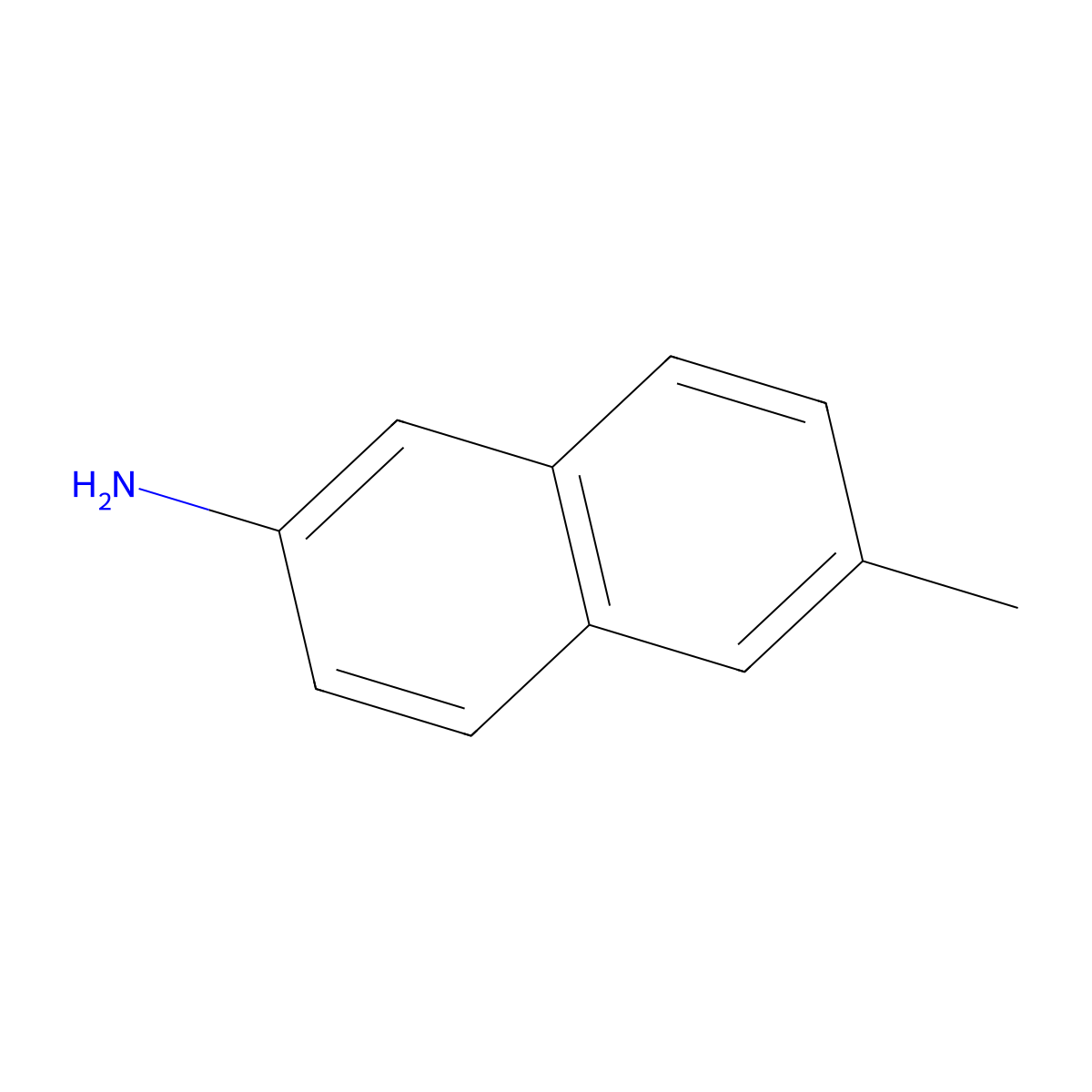 6-Methylnaphthalen-2-amine molecular structure, CAS 37796-79-5