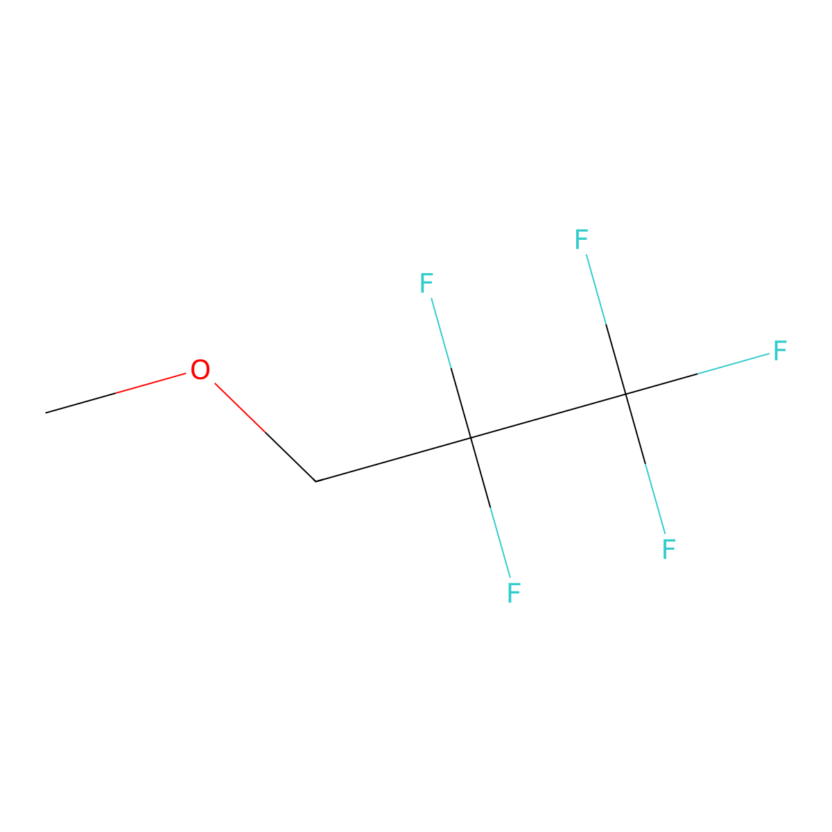 1,1,1,2,2-Pentafluoro-3-methoxypropane molecular structure, CAS 378-16-5