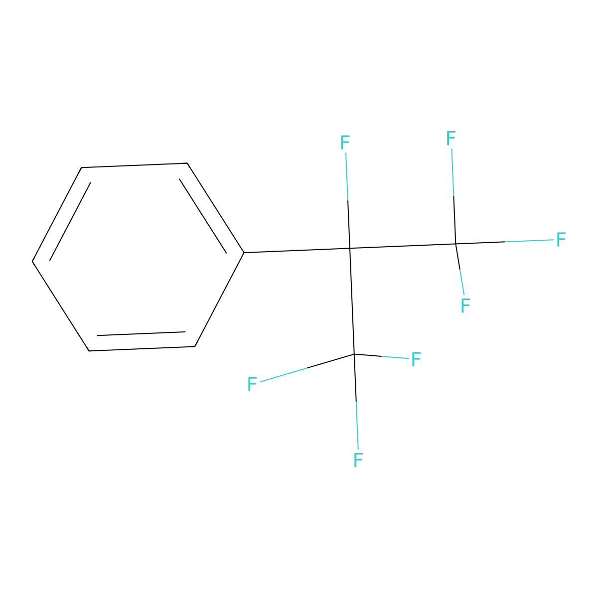 (Heptafluoroisopropyl)benzene molecular structure, CAS 378-34-7