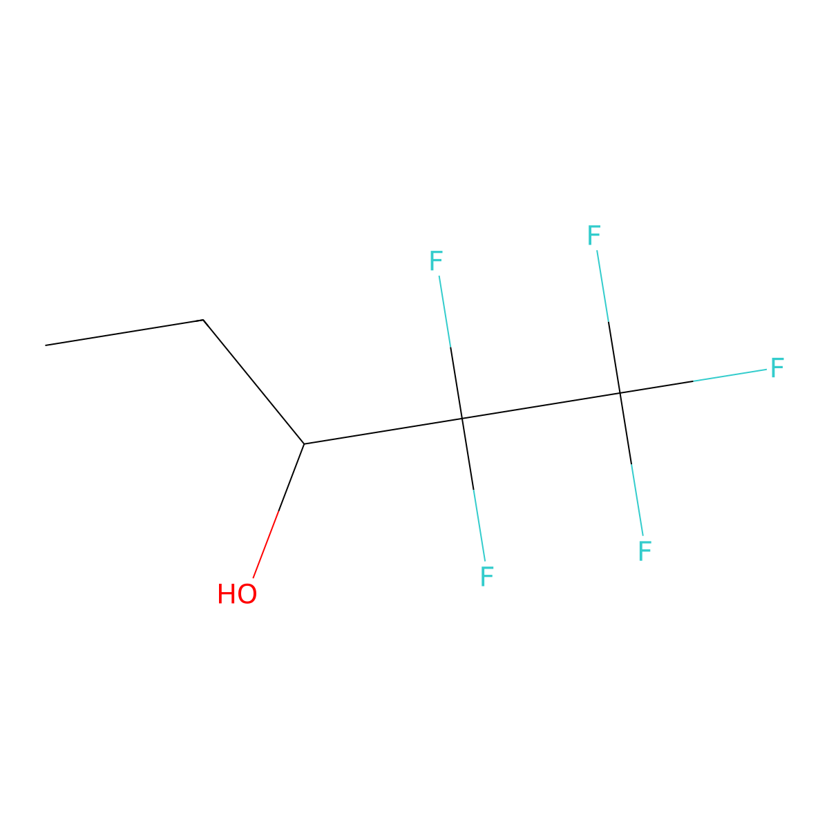 1,1,1,2,2-Pentafluoropentan-3-ol molecular structure, CAS 378-71-2