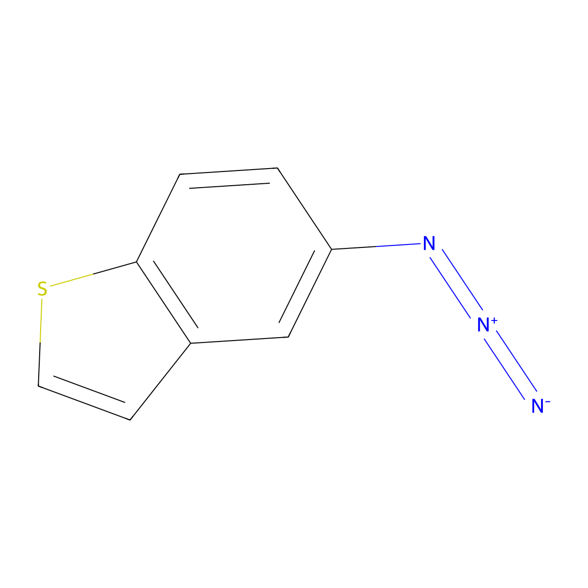 5-Azido-1-benzothiophene molecular structure, CAS 37801-98-2