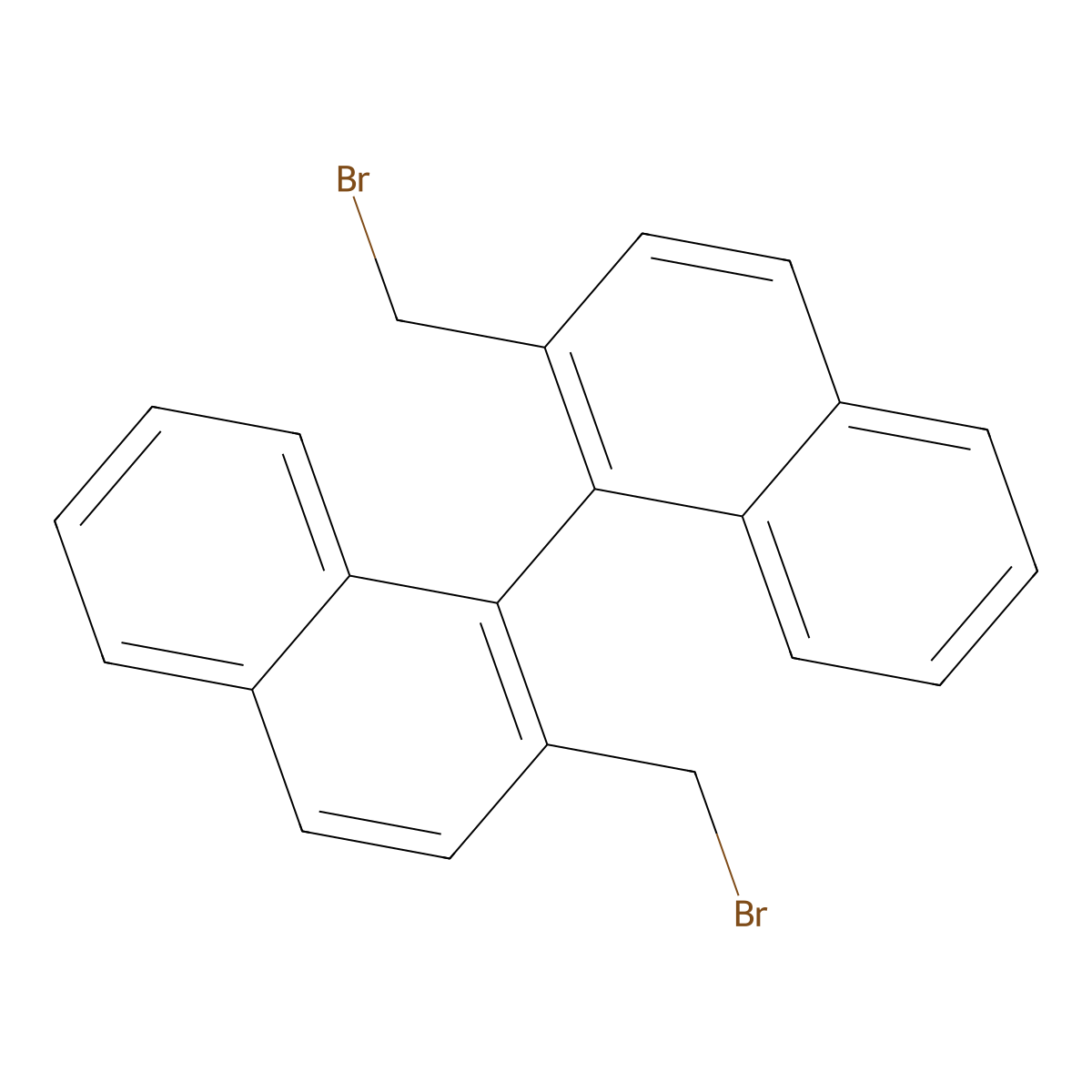 2,2'-Bis(bromomethyl)-1,1'-binaphthyl molecular structure, CAS 37803-02-4
