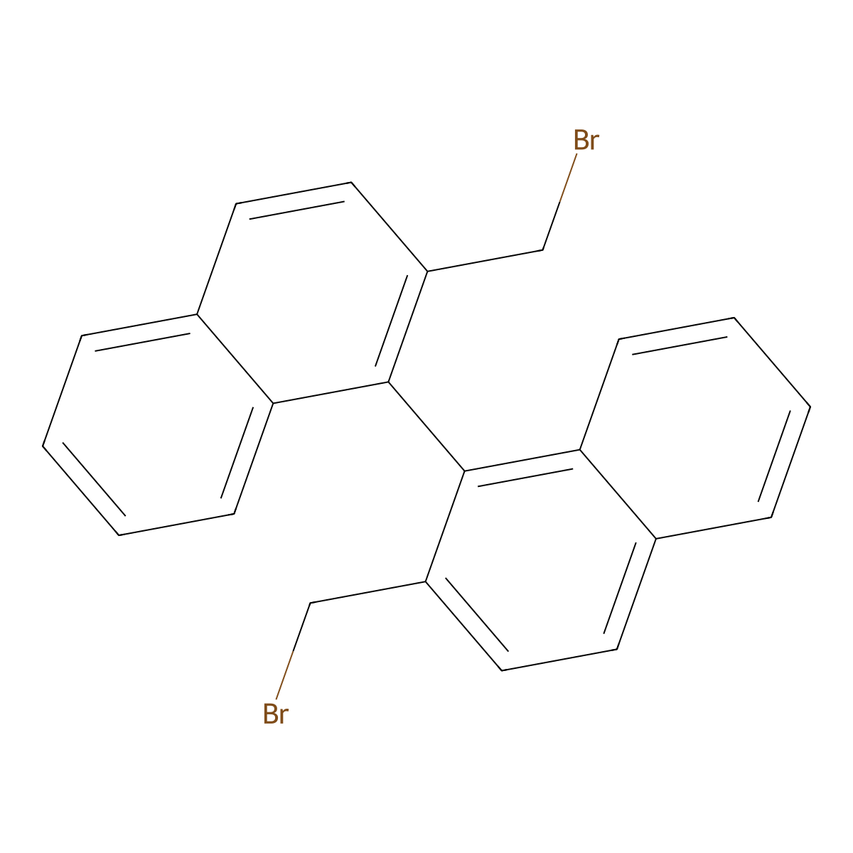 2,2'-Bis(bromomethyl)-1,1'-binaphthyl molecular structure, CAS 37803-02-4