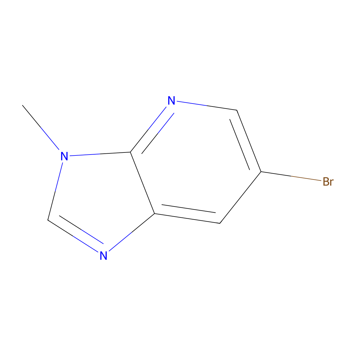 6-Bromo-3-methyl-3H-imidazo[4,5-b]pyridine molecular structure, CAS 37805-78-0
