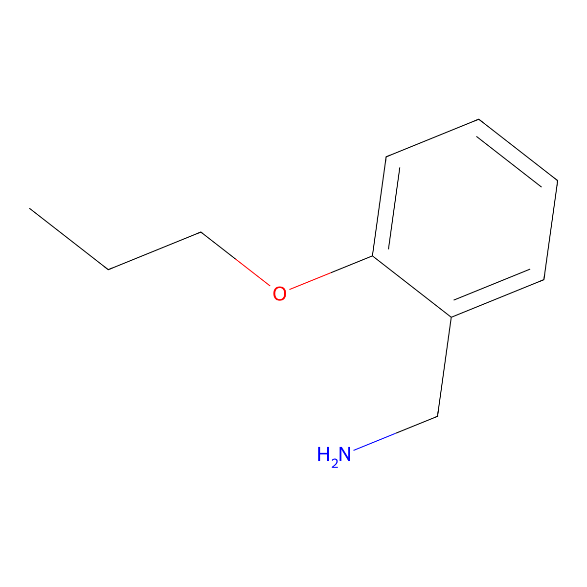 (2-Propoxyphenyl)methanamine molecular structure, CAS 37806-31-8