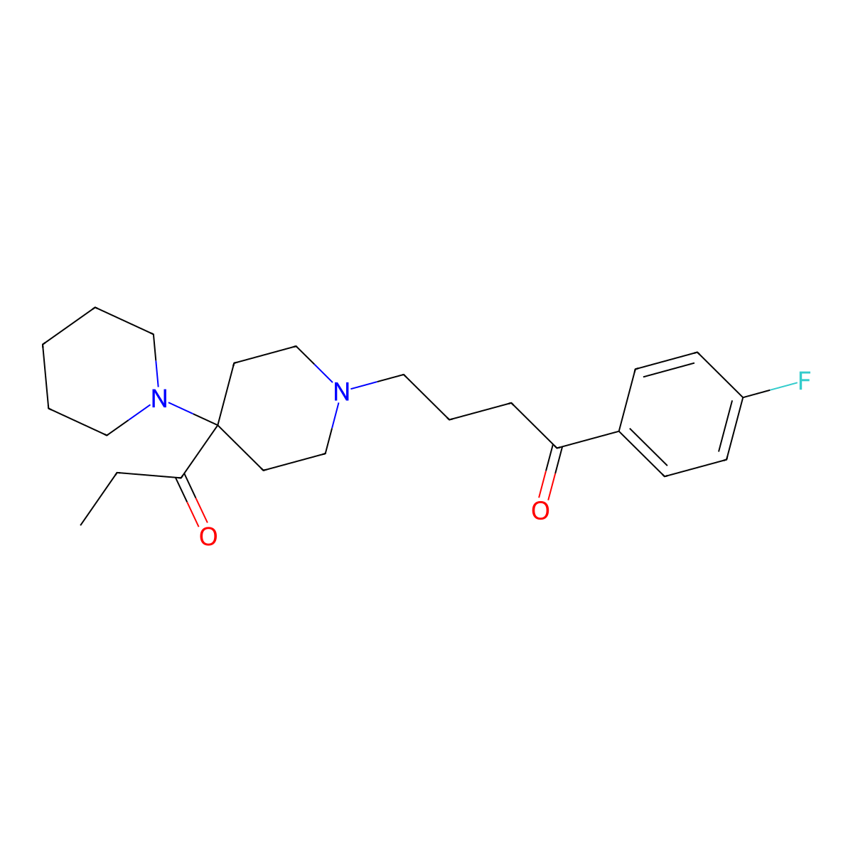 Propyperone molecular structure, CAS 3781-28-0