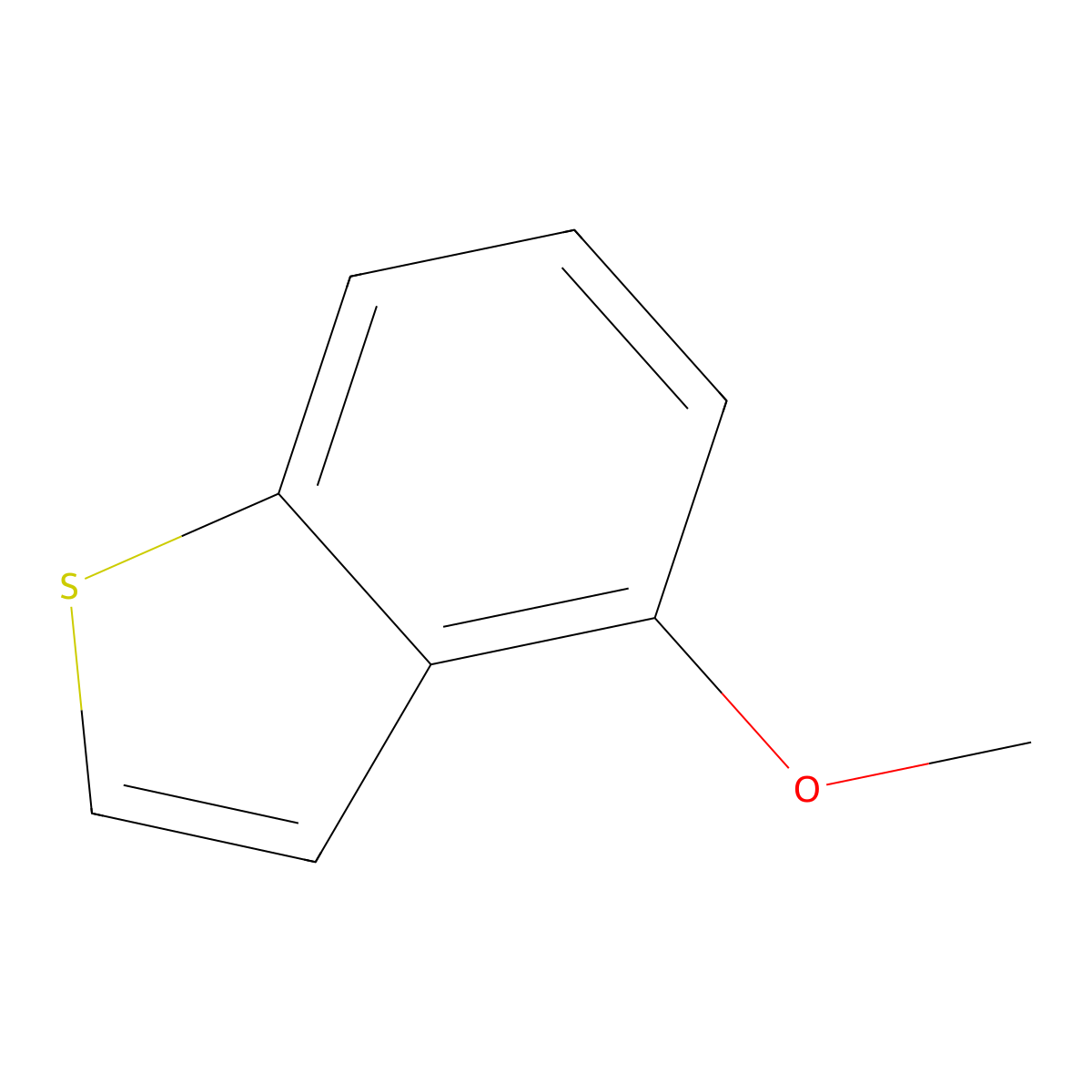 4-Methoxy-benzo(b)thiophene molecular structure, CAS 3781-90-6