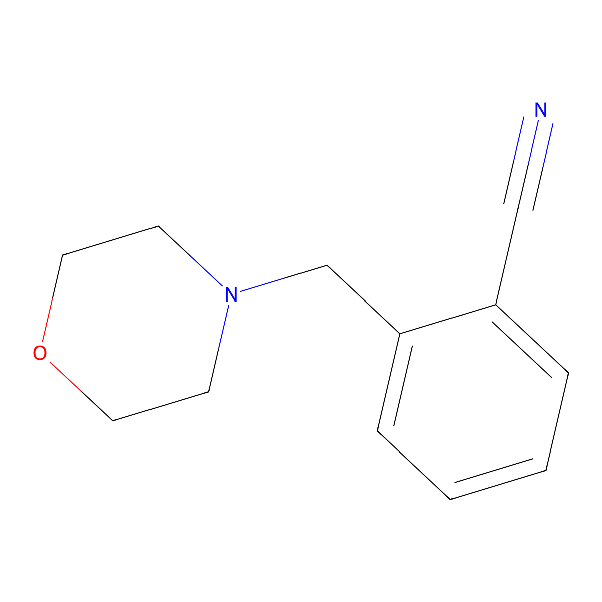 2-(Morpholinomethyl)benzonitrile molecular structure, CAS 37812-33-2