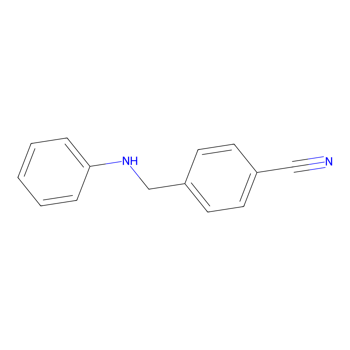 4-[(Phenylamino)methyl]benzonitrile molecular structure, CAS 37812-49-0