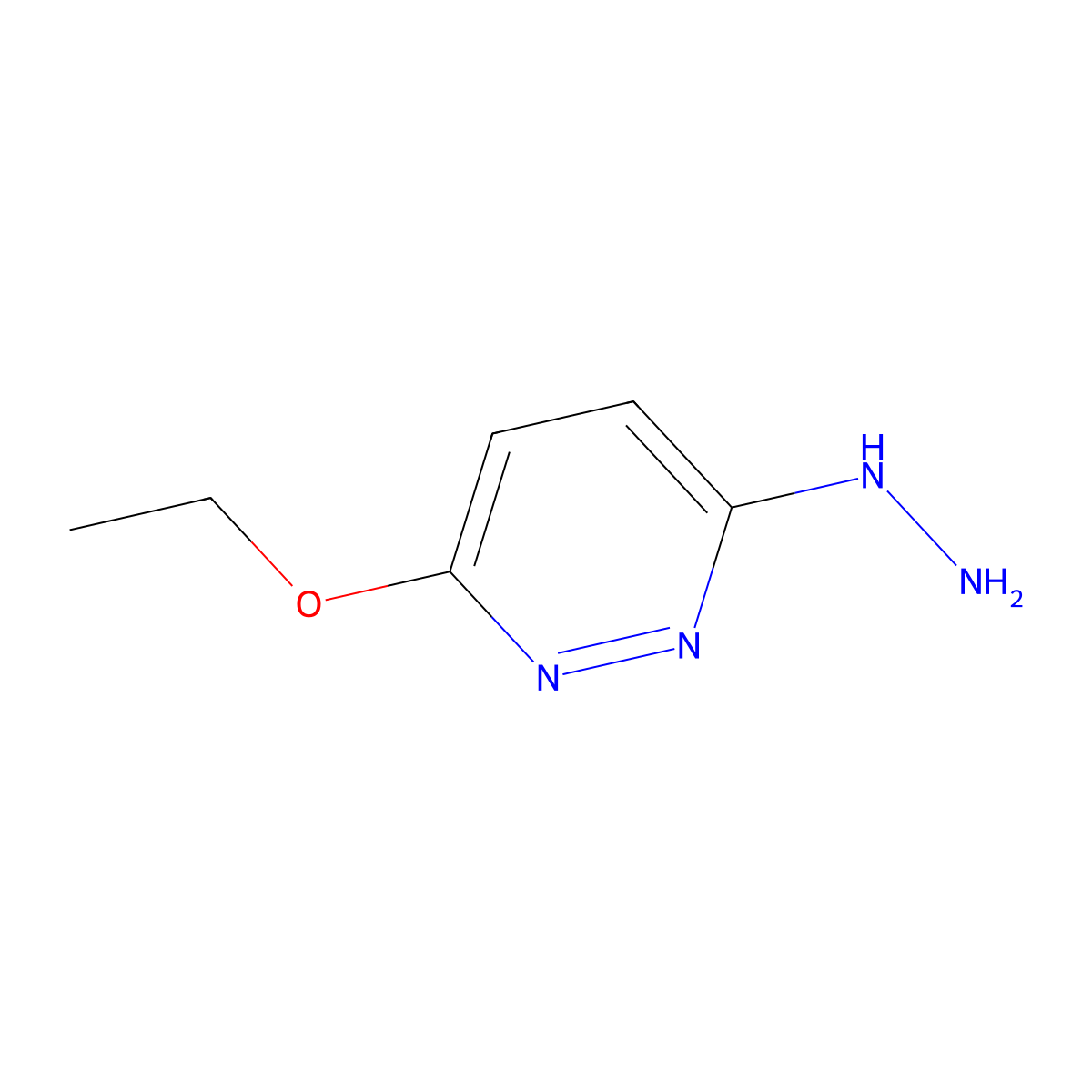 3-Ethoxy-6-hydrazinylpyridazine molecular structure, CAS 37813-61-9