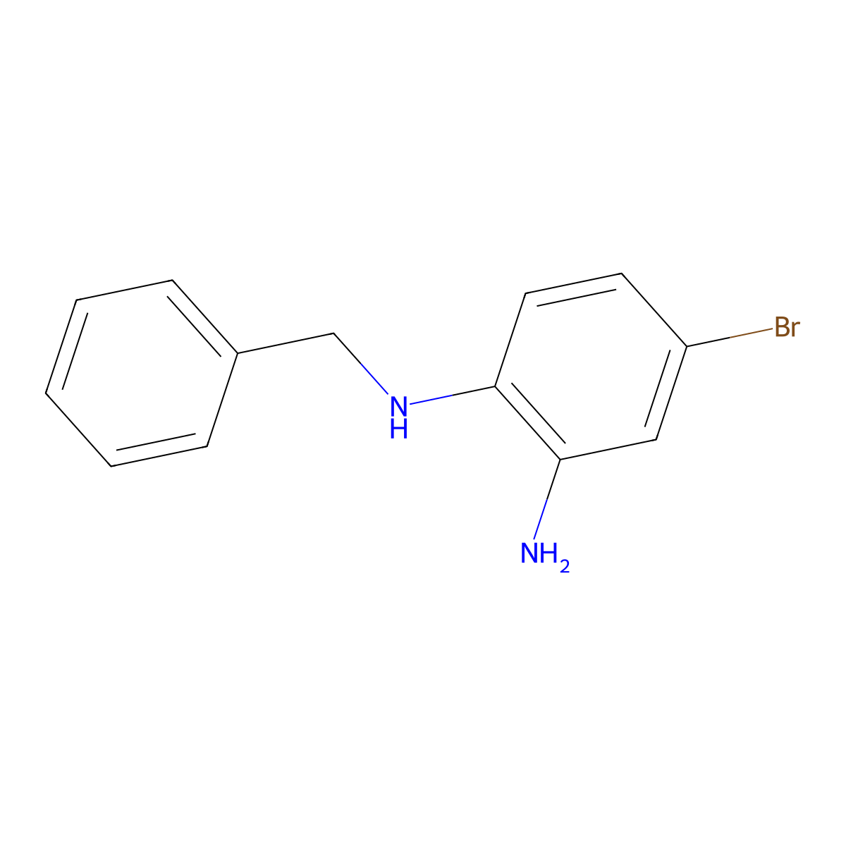 2-Benzylamino-5-bromoaniline molecular structure, CAS 37814-05-4