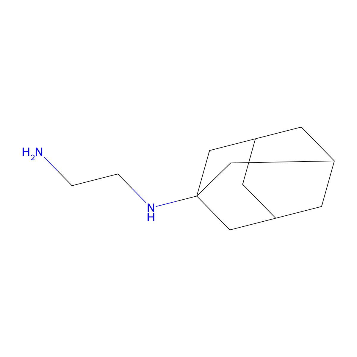 N-(1-Adamantyl)ethylenediamine molecular structure, CAS 37818-93-2