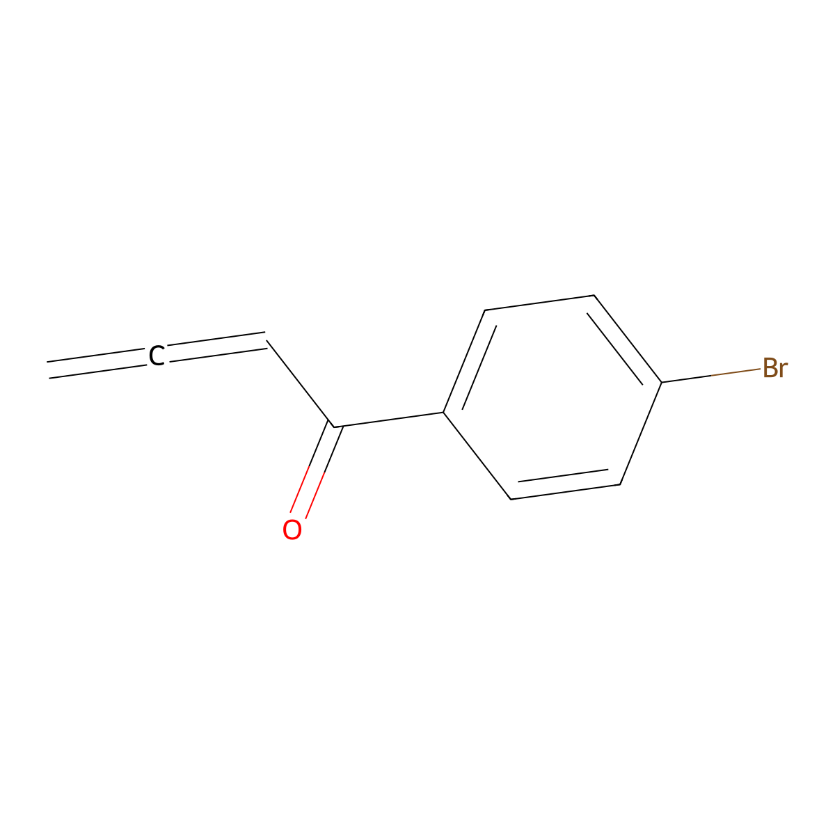 1-(4-Bromophenyl)-2,3-butadien-1-one molecular structure, CAS 378186-96-0