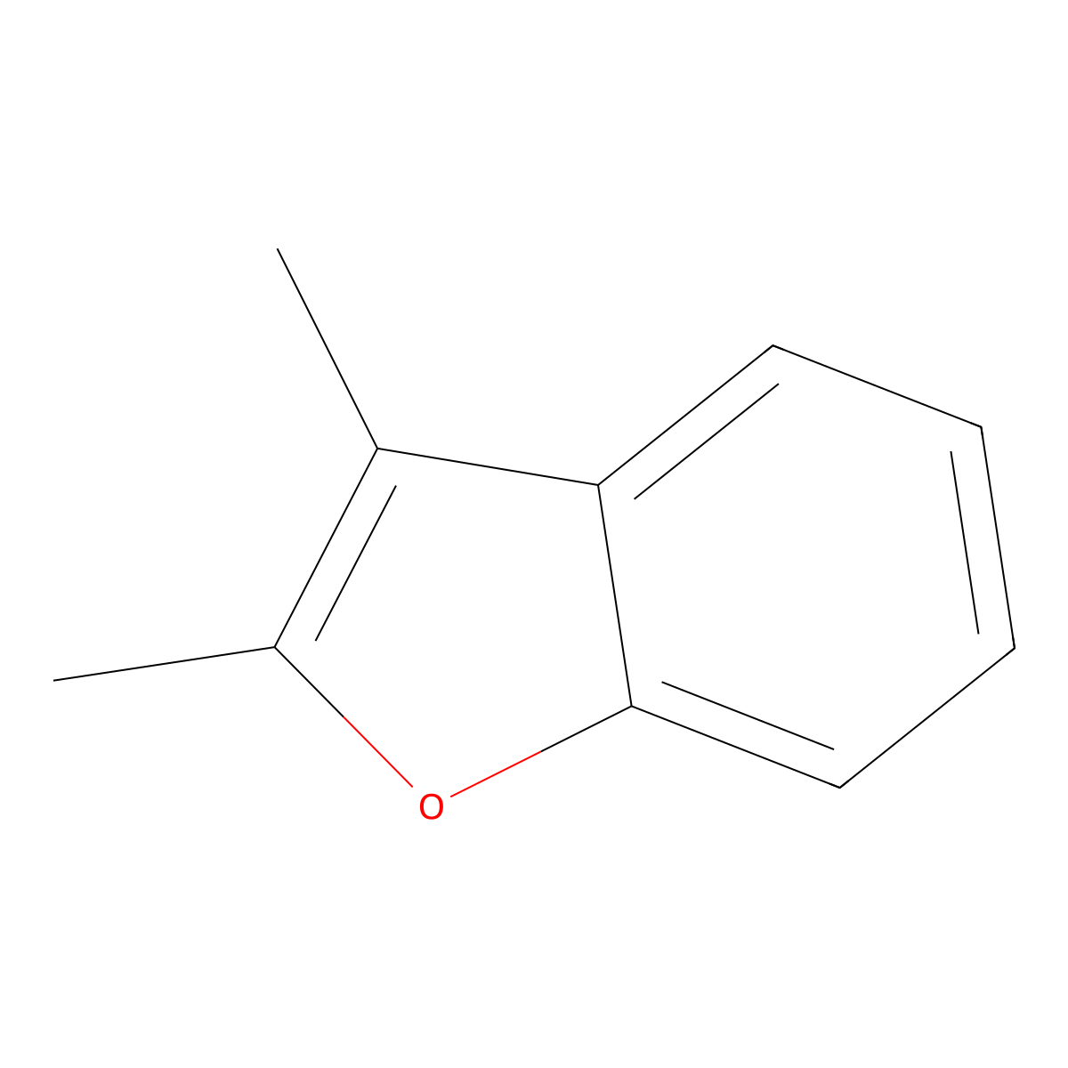 2,3-Dimethylbenzofuran molecular structure, CAS 3782-00-1