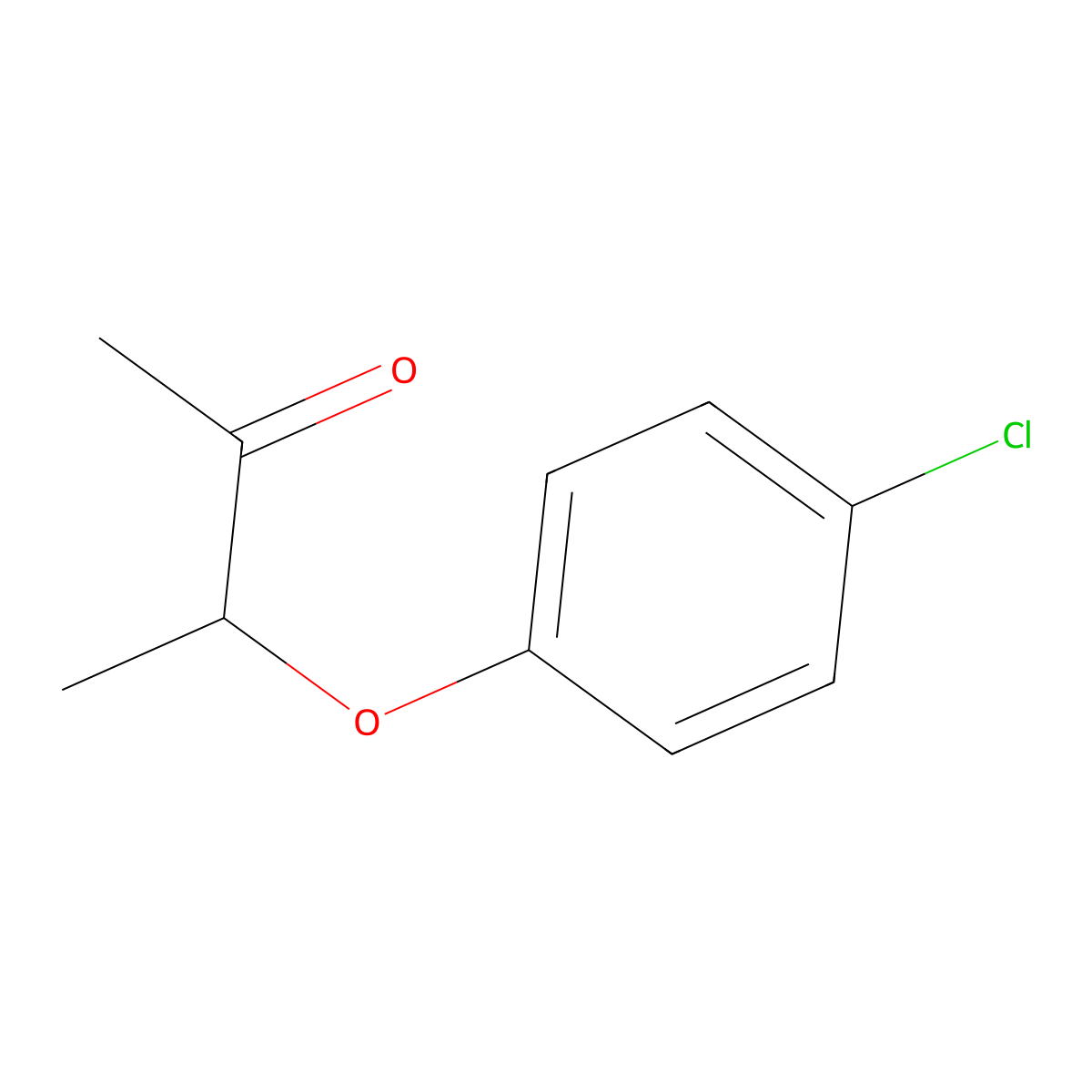 3-(4-Chlorophenoxy)-2-butanone molecular structure, CAS 3782-11-4