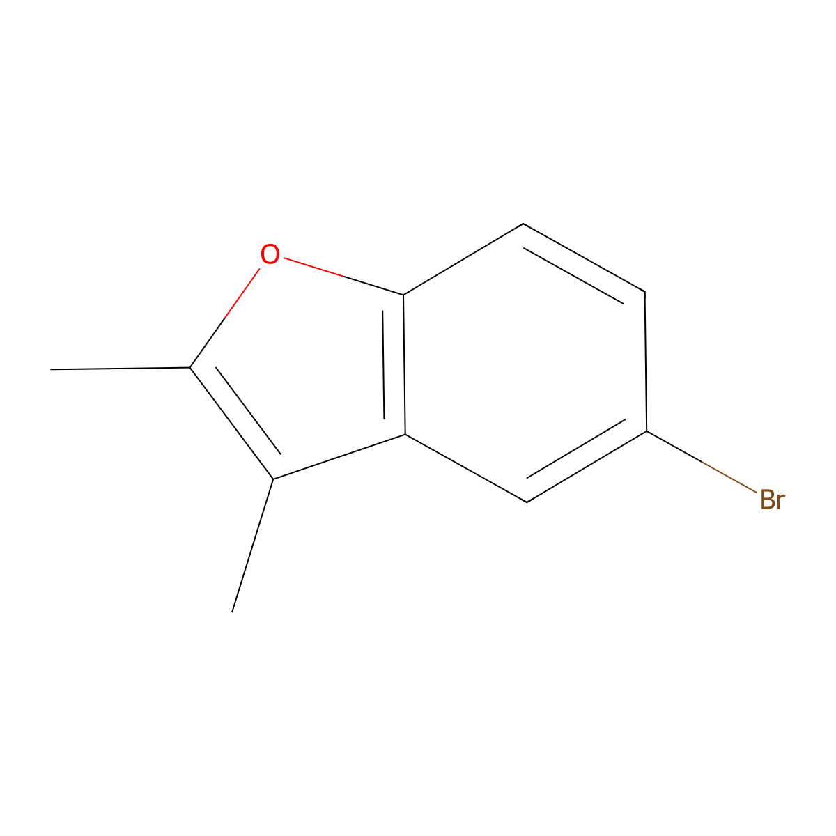 5-Bromo-2,3-dimethyl-1-benzofuran molecular structure, CAS 3782-16-9