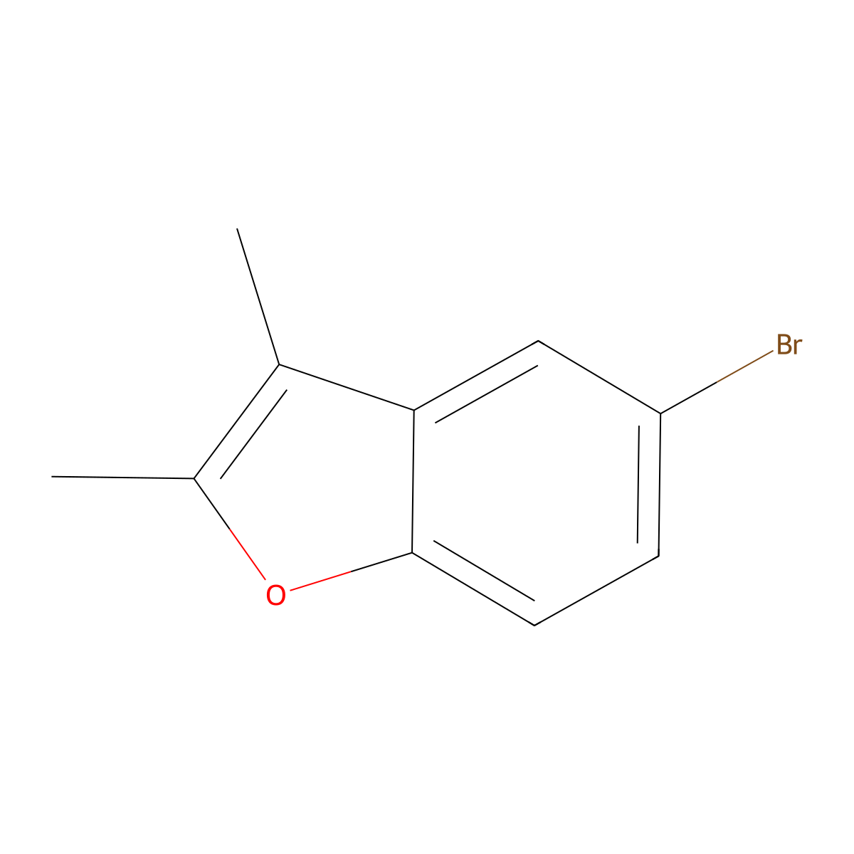 5-Bromo-2,3-dimethyl-1-benzofuran molecular structure, CAS 3782-16-9