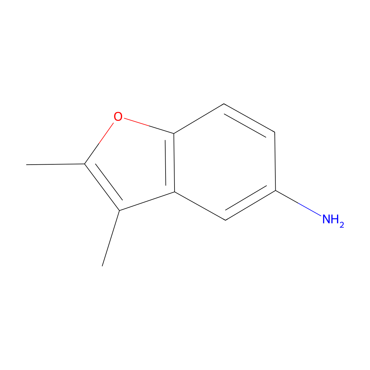 2,3-Dimethyl-1-benzofuran-5-amine molecular structure, CAS 3782-22-7