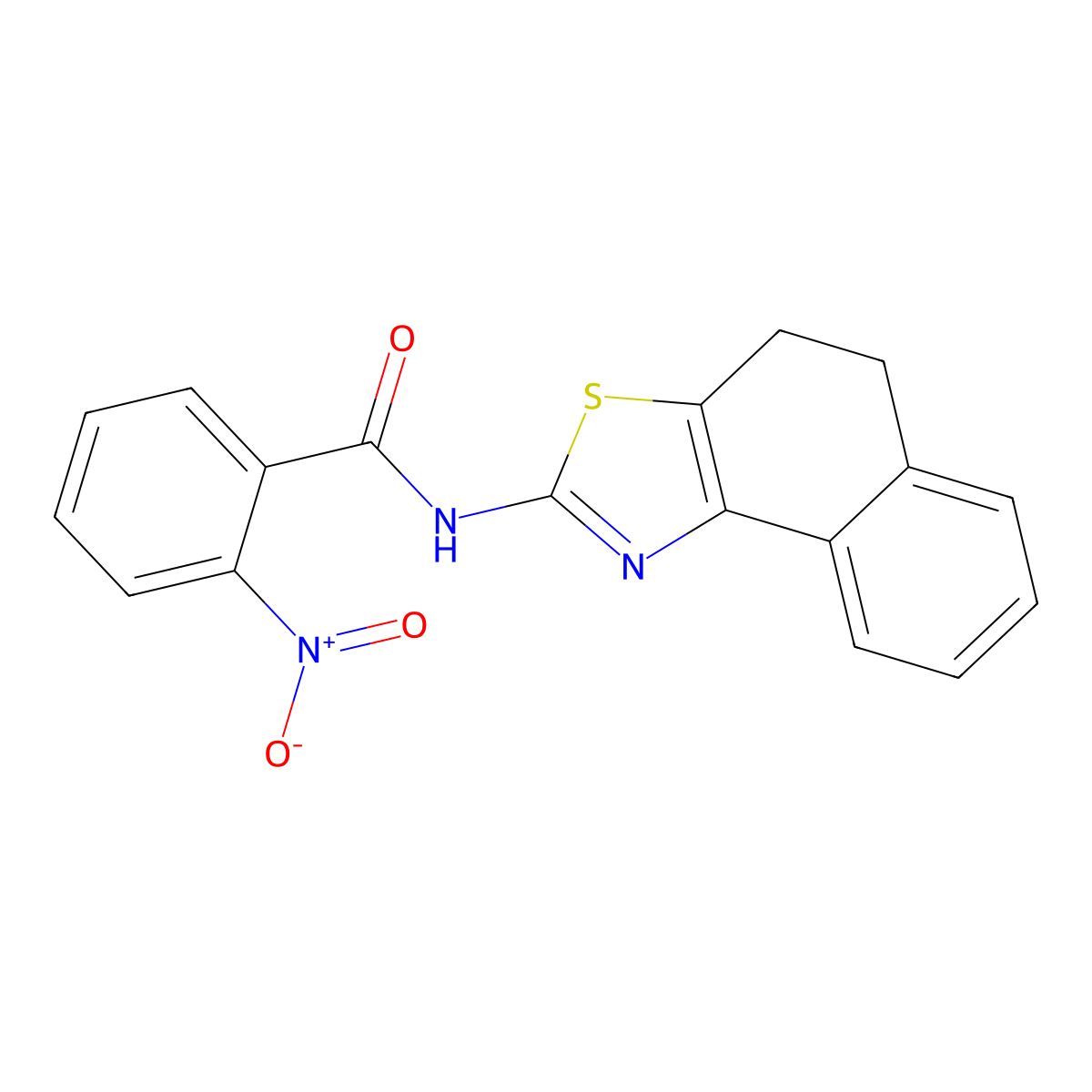 N-(4,5-dihydronaphtho[1,2-d]thiazol-2-yl)-2-nitrobenzamide molecular structure, CAS 378200-05-6