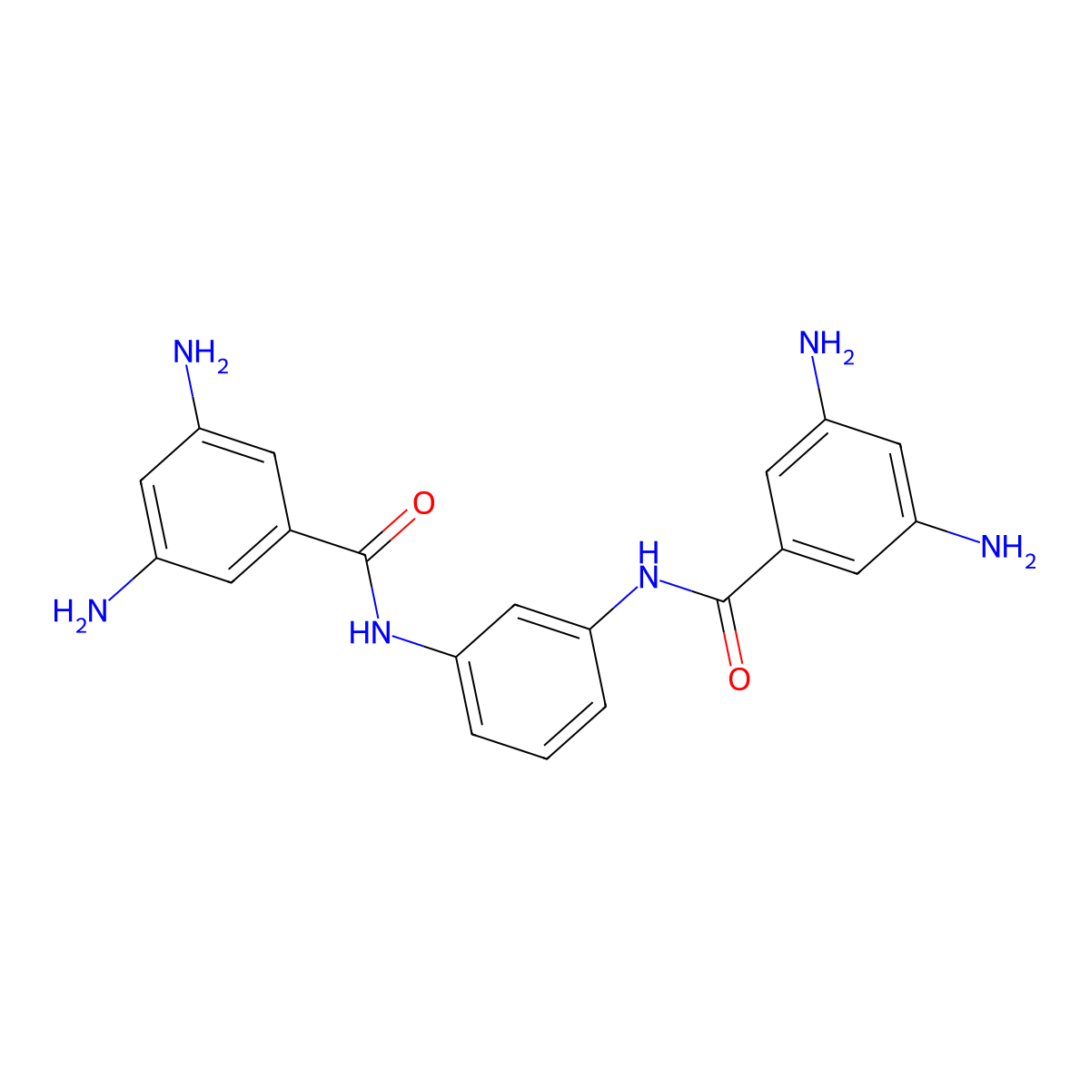 Benzamide, N,N'-1,3-phenylenebis[3,5-diamino- molecular structure, CAS 378204-10-5