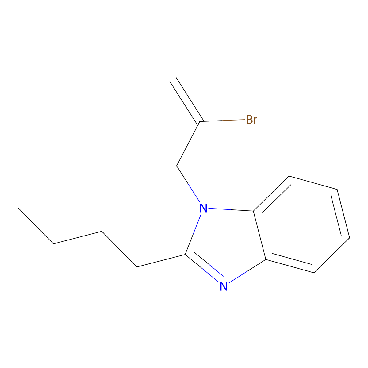 1-(2-Bromoprop-2-enyl)-2-butylbenzimidazole molecular structure, CAS 378221-72-8