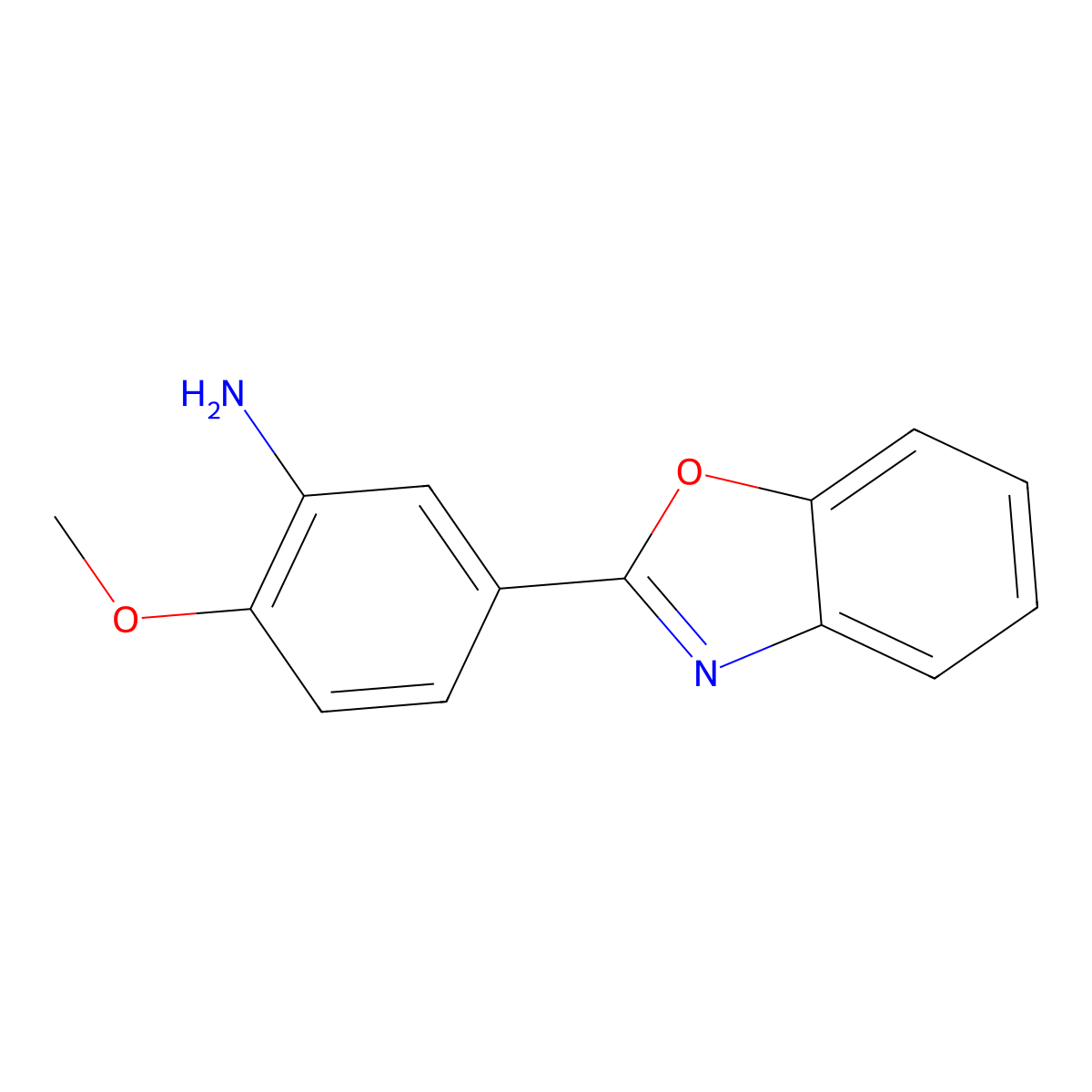 5-(1,3-Benzoxazol-2-yl)-2-methoxyaniline molecular structure, CAS 378222-48-1