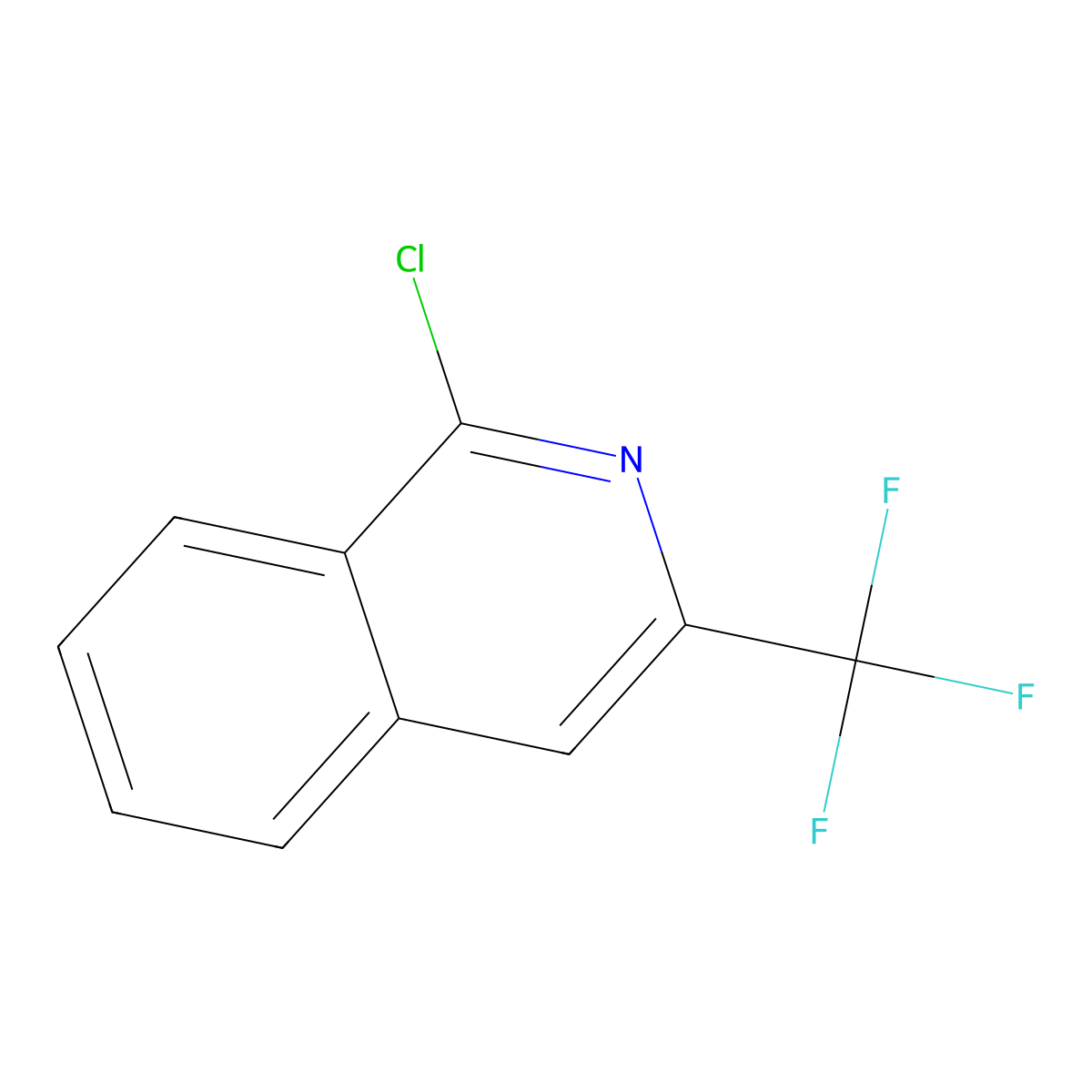 1-Chloro-3-(trifluoromethyl)isoquinoline molecular structure, CAS 378236-37-4