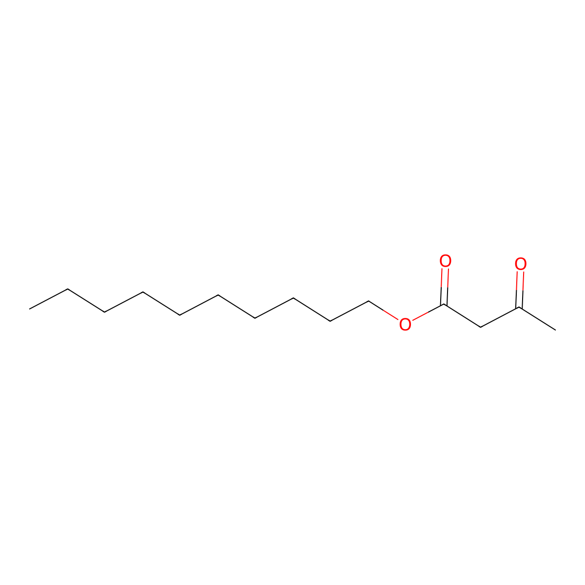 Decyl 3-oxobutanoate molecular structure, CAS 37826-52-1
