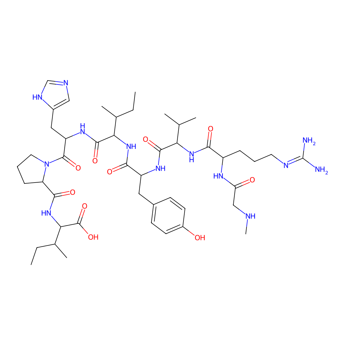 [Sar1, Ile8]-Angiotensin II molecular structure, CAS 37827-06-8