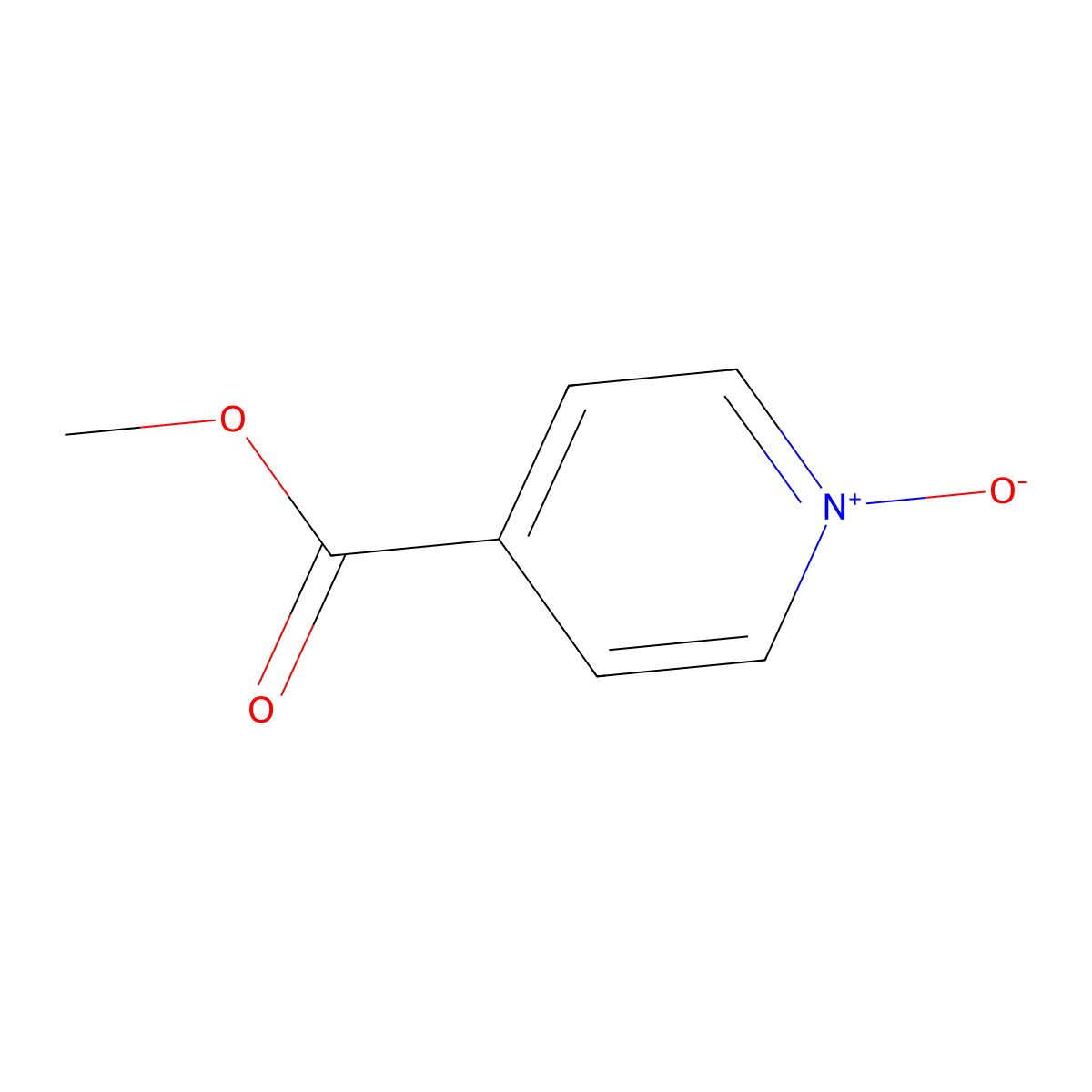 4-(Methoxycarbonyl)pyridine 1-oxide molecular structure, CAS 3783-38-8