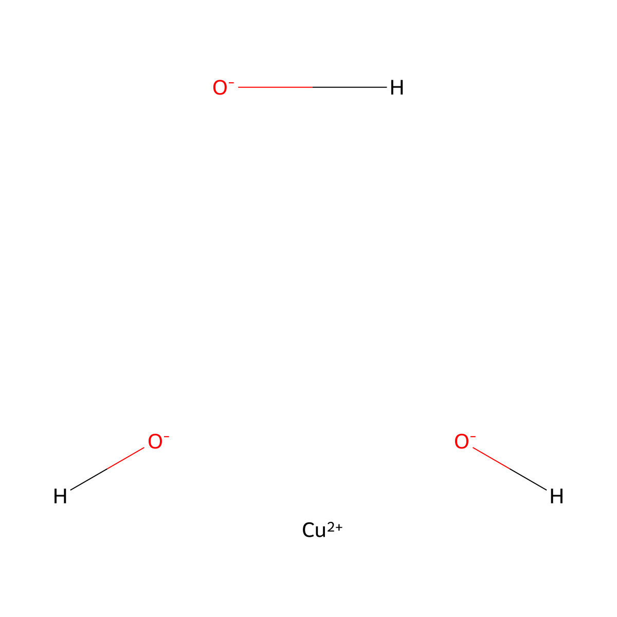 Trihydroxycuprate(1-) molecular structure, CAS 37830-77-6