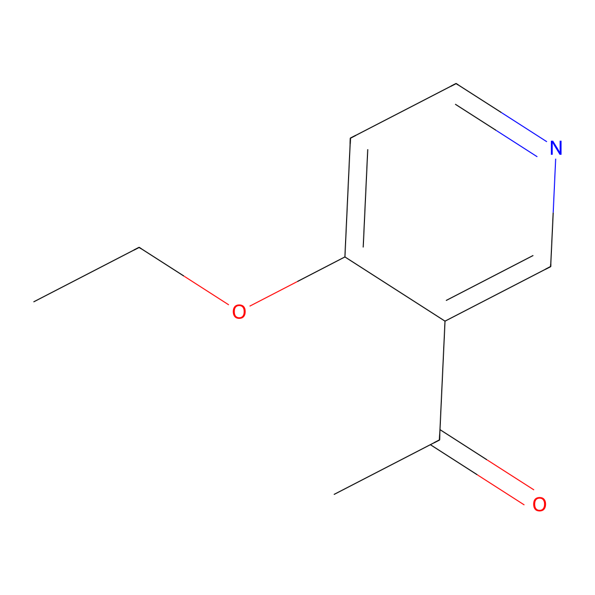 1-(4-Ethoxypyridin-3-yl)ethanone molecular structure, CAS 37831-30-4