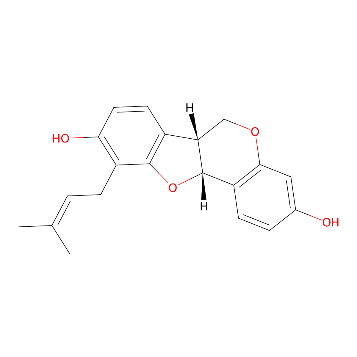 Phaseollidin molecular structure, CAS 37831-70-2